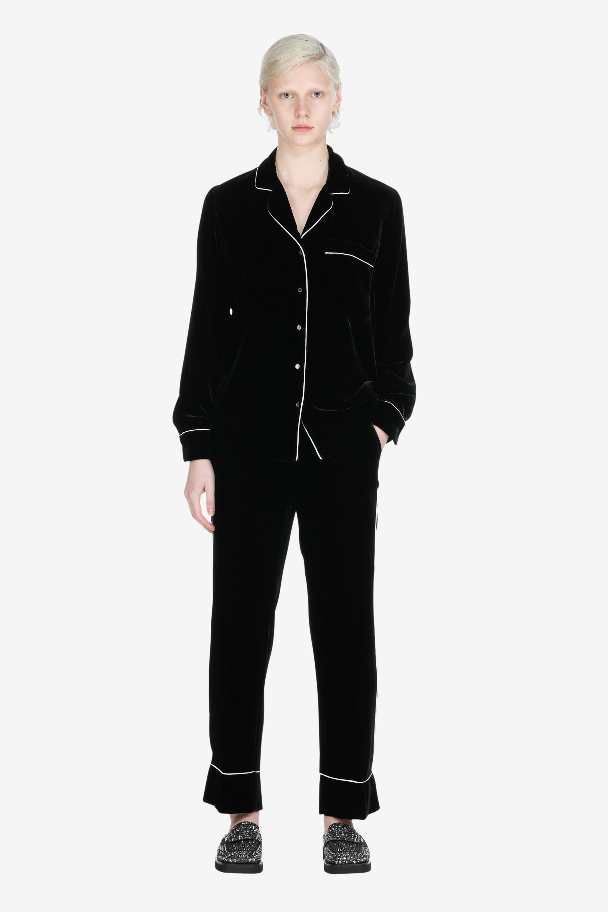 PIPED STRAIGHT-LEG TROUSERS - 4