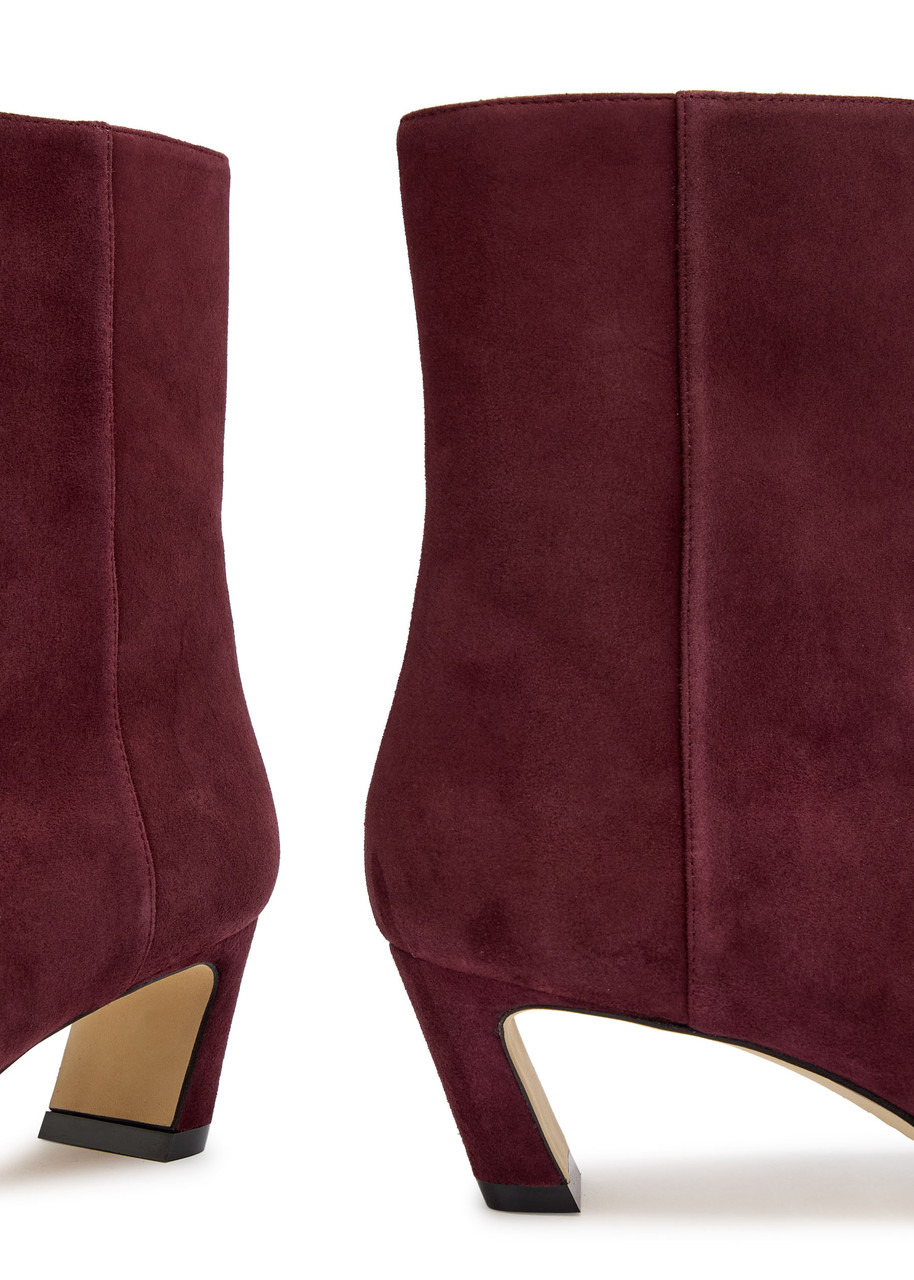 Stuart Weitzman Stassi 50 Suede Ankle Boots - 4