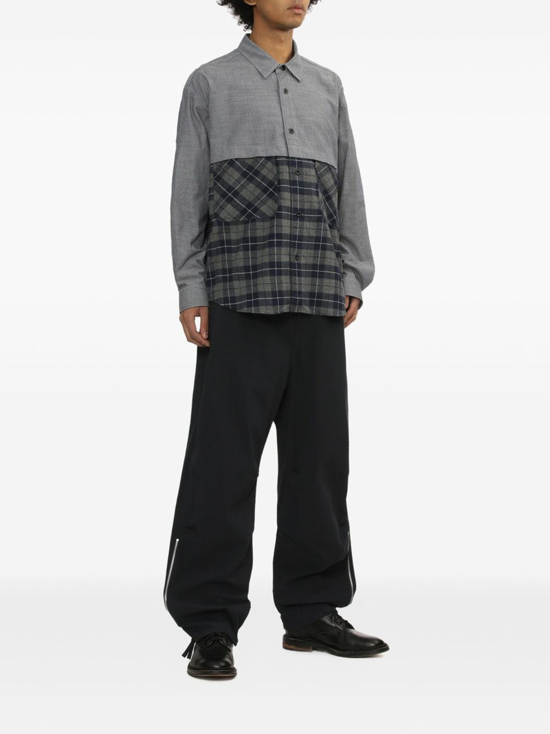 Comme des Garçons Homme zip-embellished trousers outlook