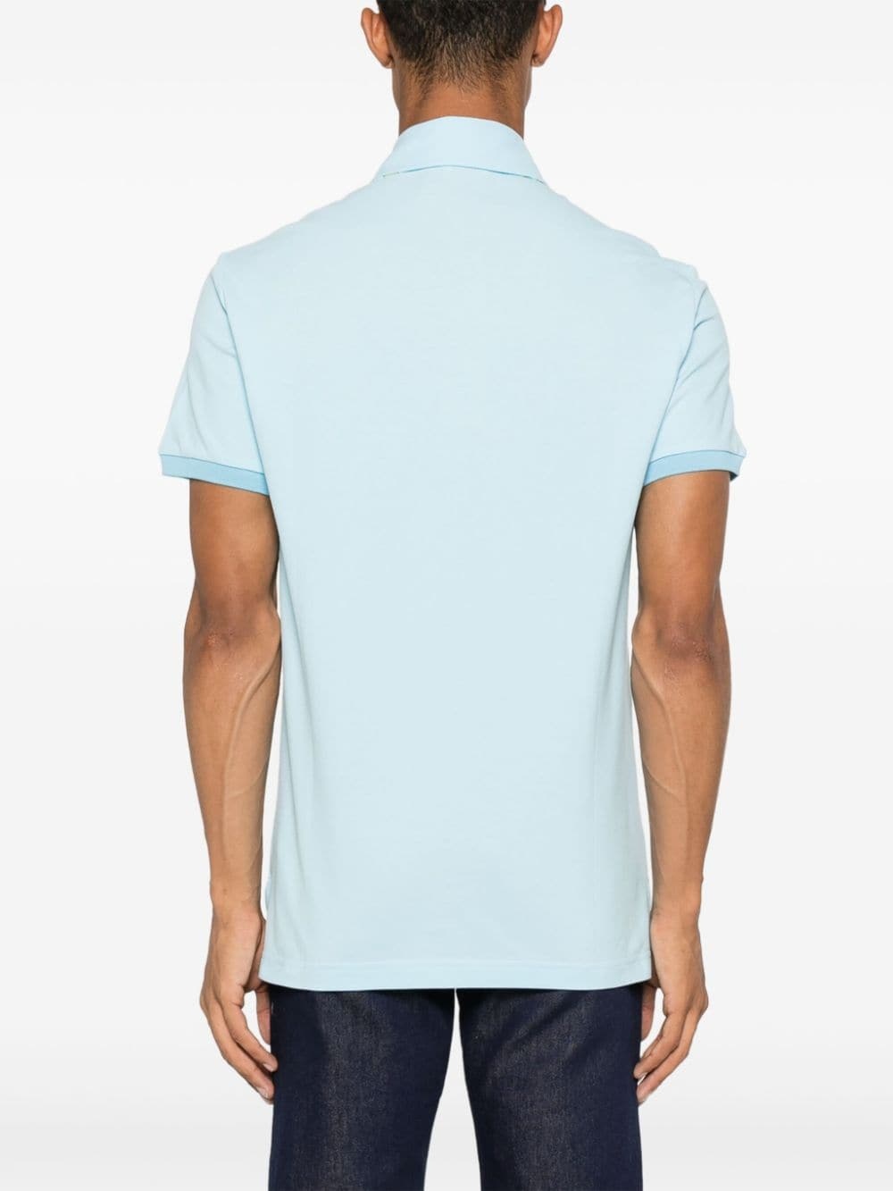 Pegaso-motif polo shirt - 4