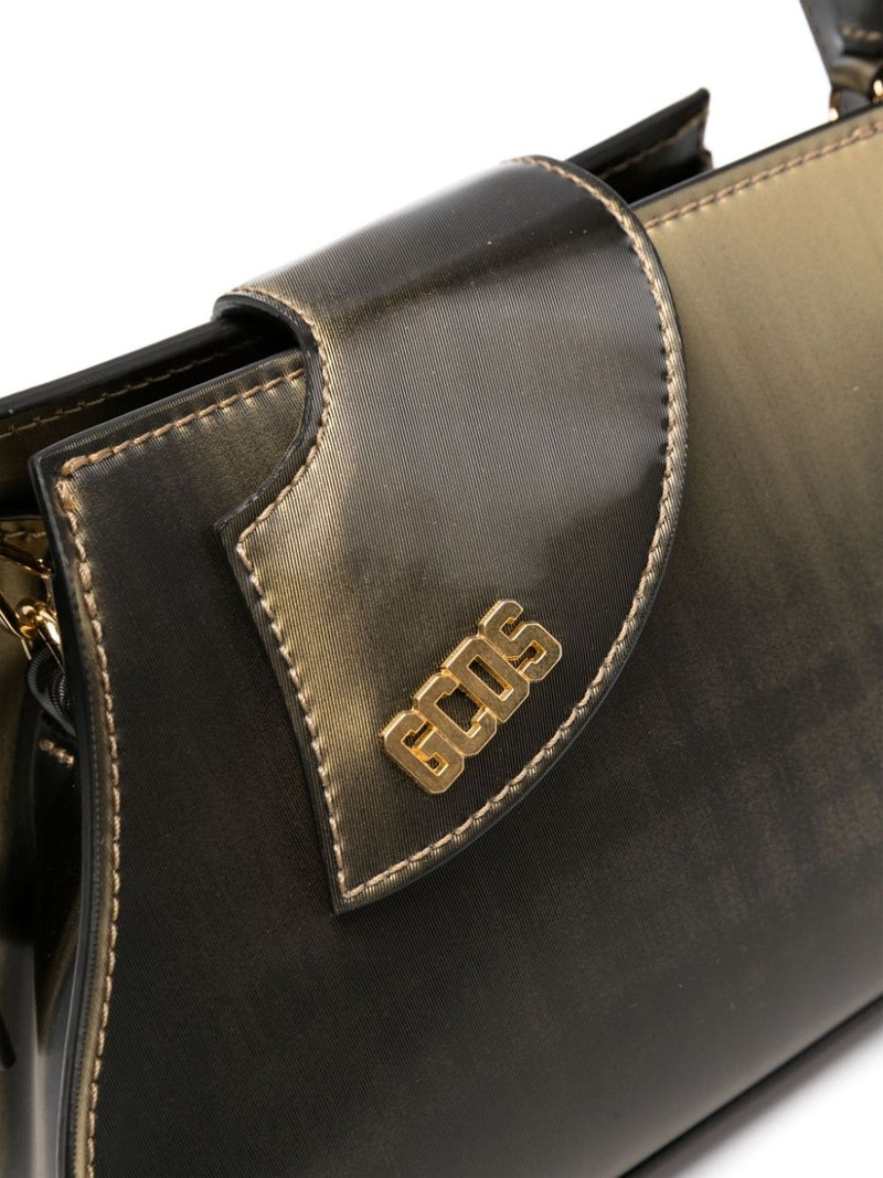 small Comma holographic faux-leather tote bag 4