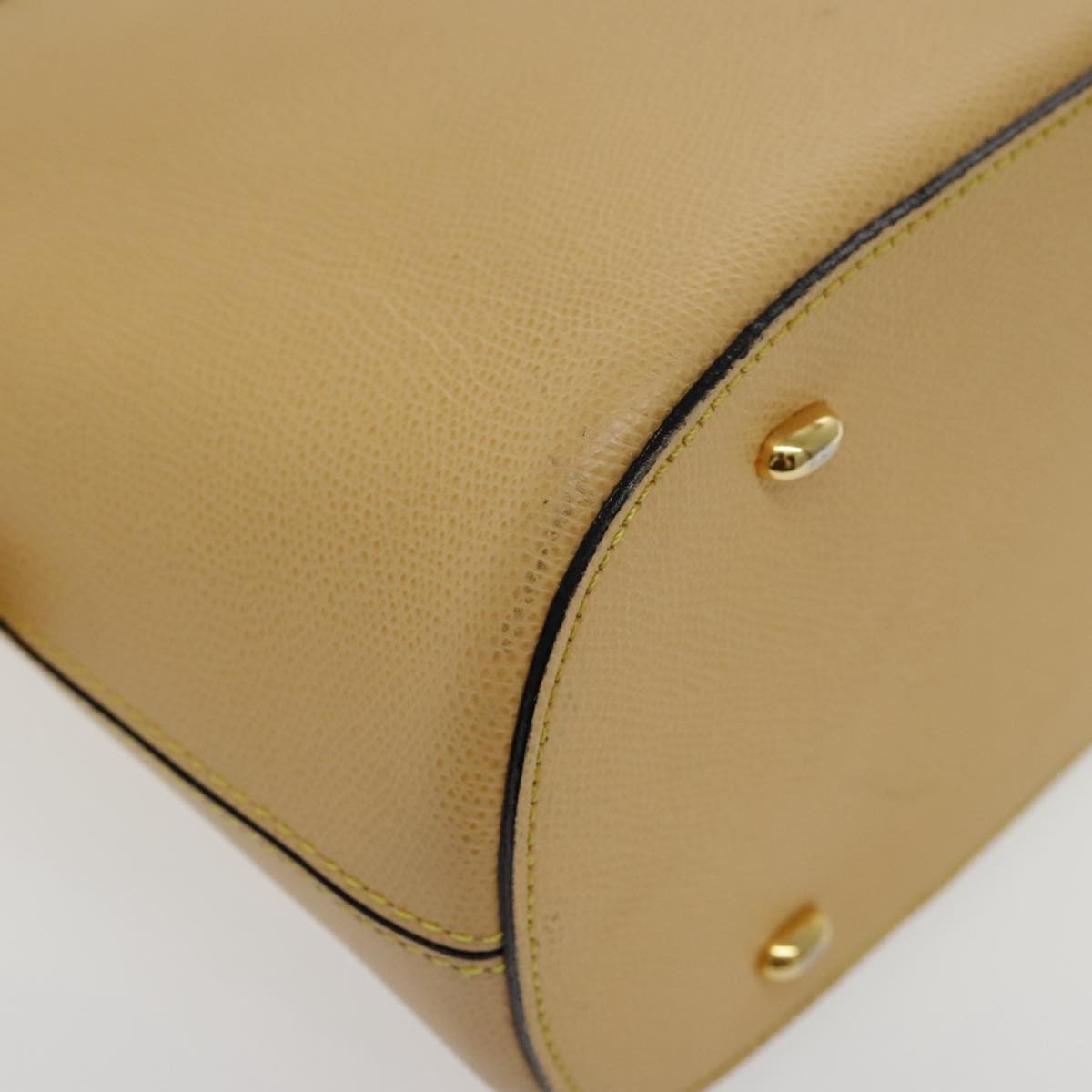 CELINE Hand Bag Leather Yellow Gold - 15