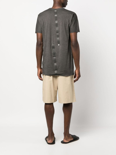 Isaac Sellam strap-detail organic-cotton T-shirt outlook