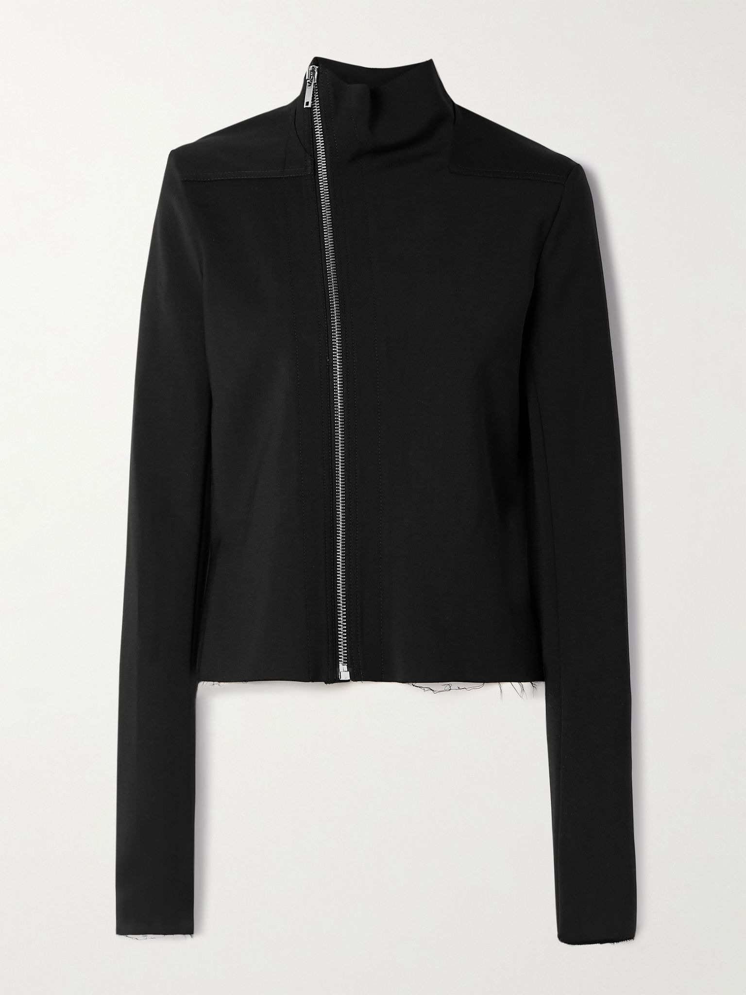 Gary wool-blend biker jacket Black - 1