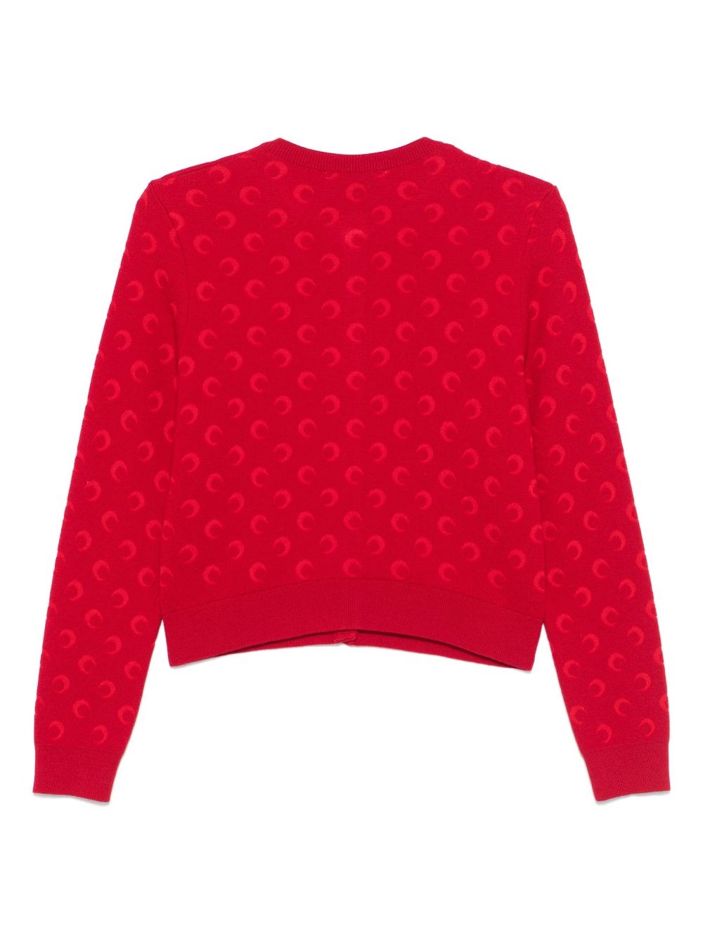 moon-jacquard cardigan - 2