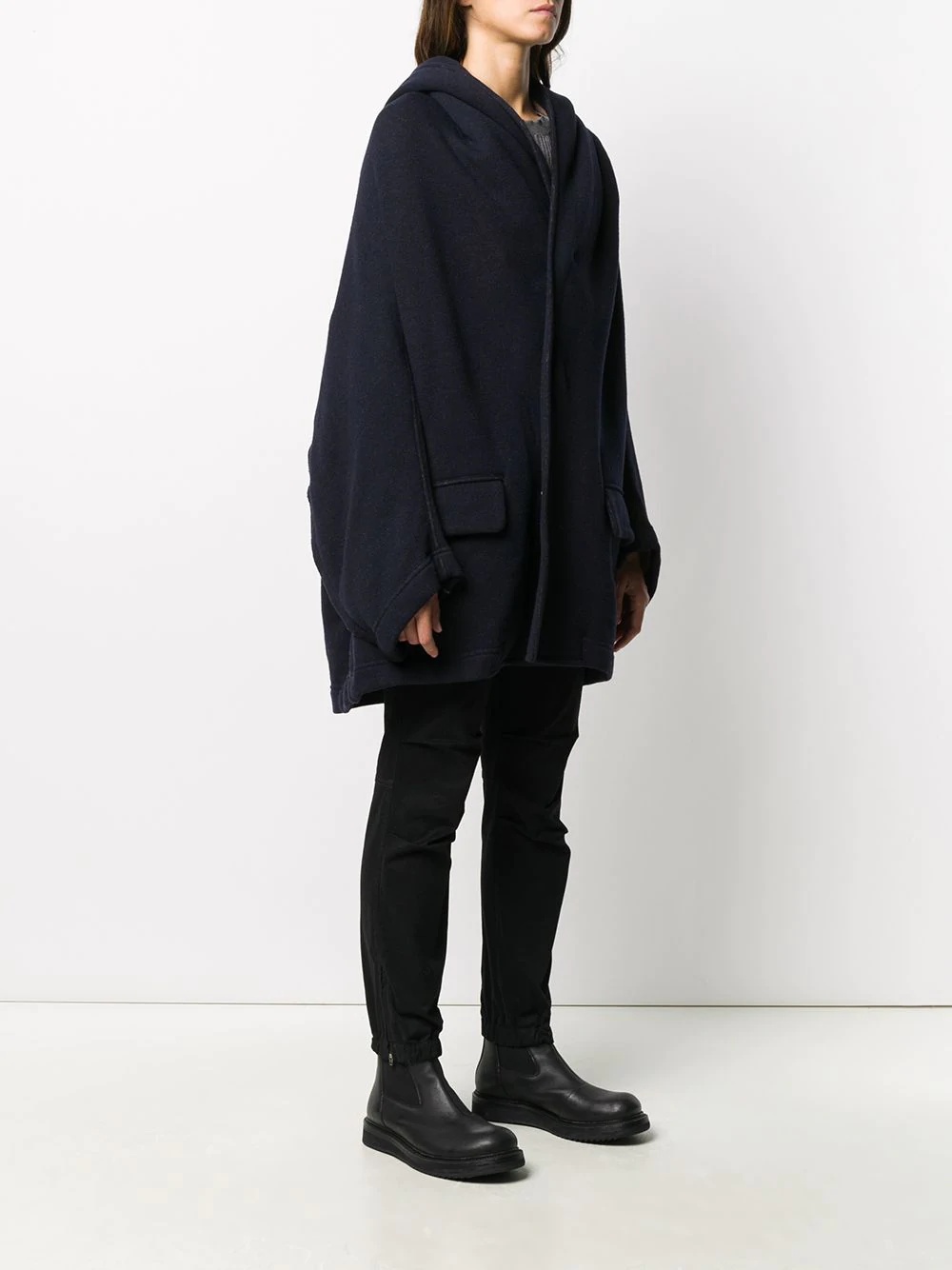 oversized hooded coat - 2