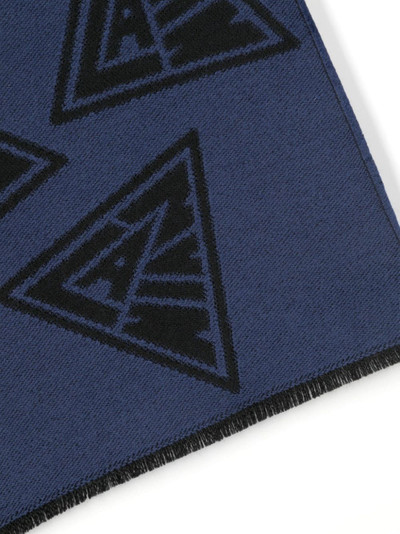 Lanvin intarsia-knit logo scarf outlook