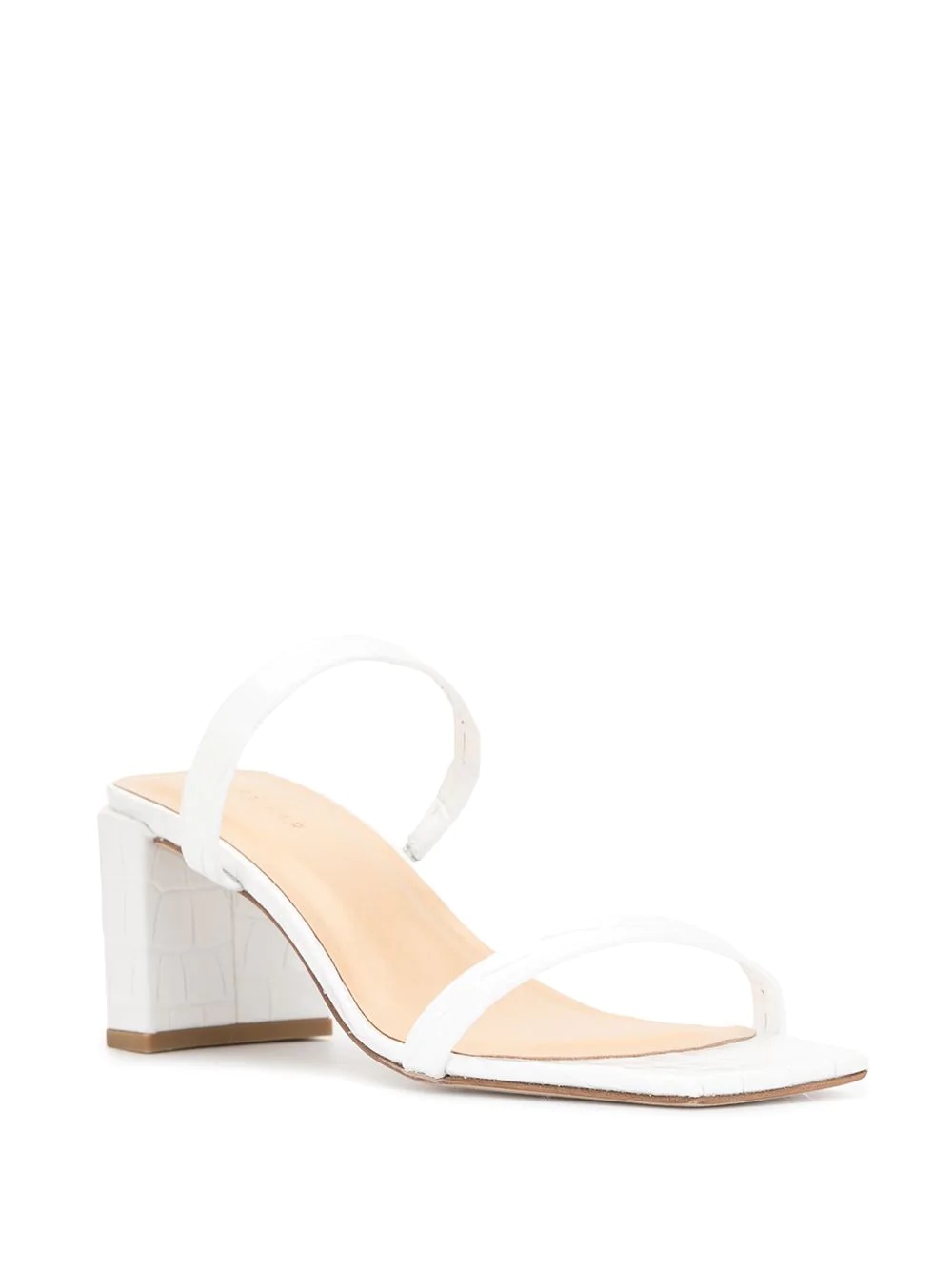 double-strap leather sandals - 2