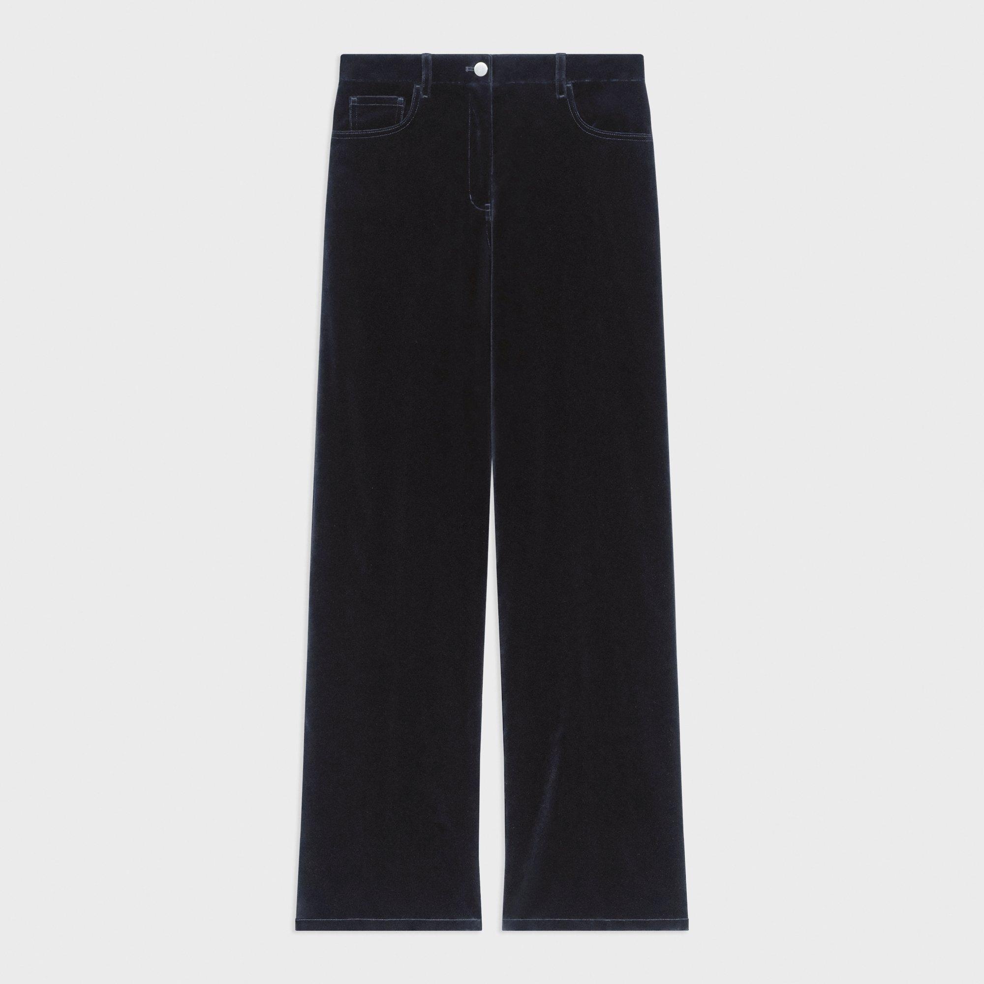 Straight-Leg 5-Pocket Pant in Velvet - 1