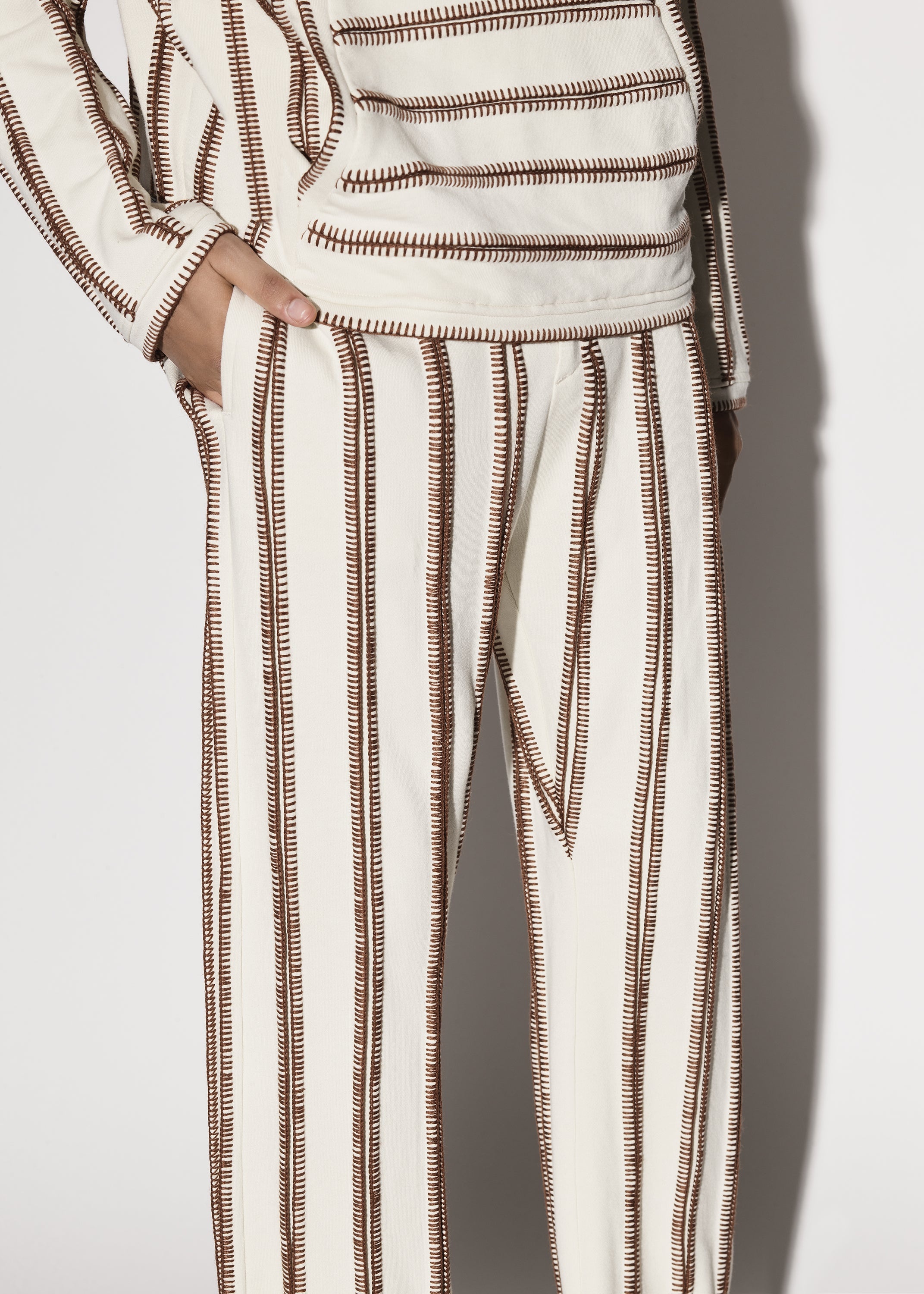 STITCH TRACK FLARE PANT - 5