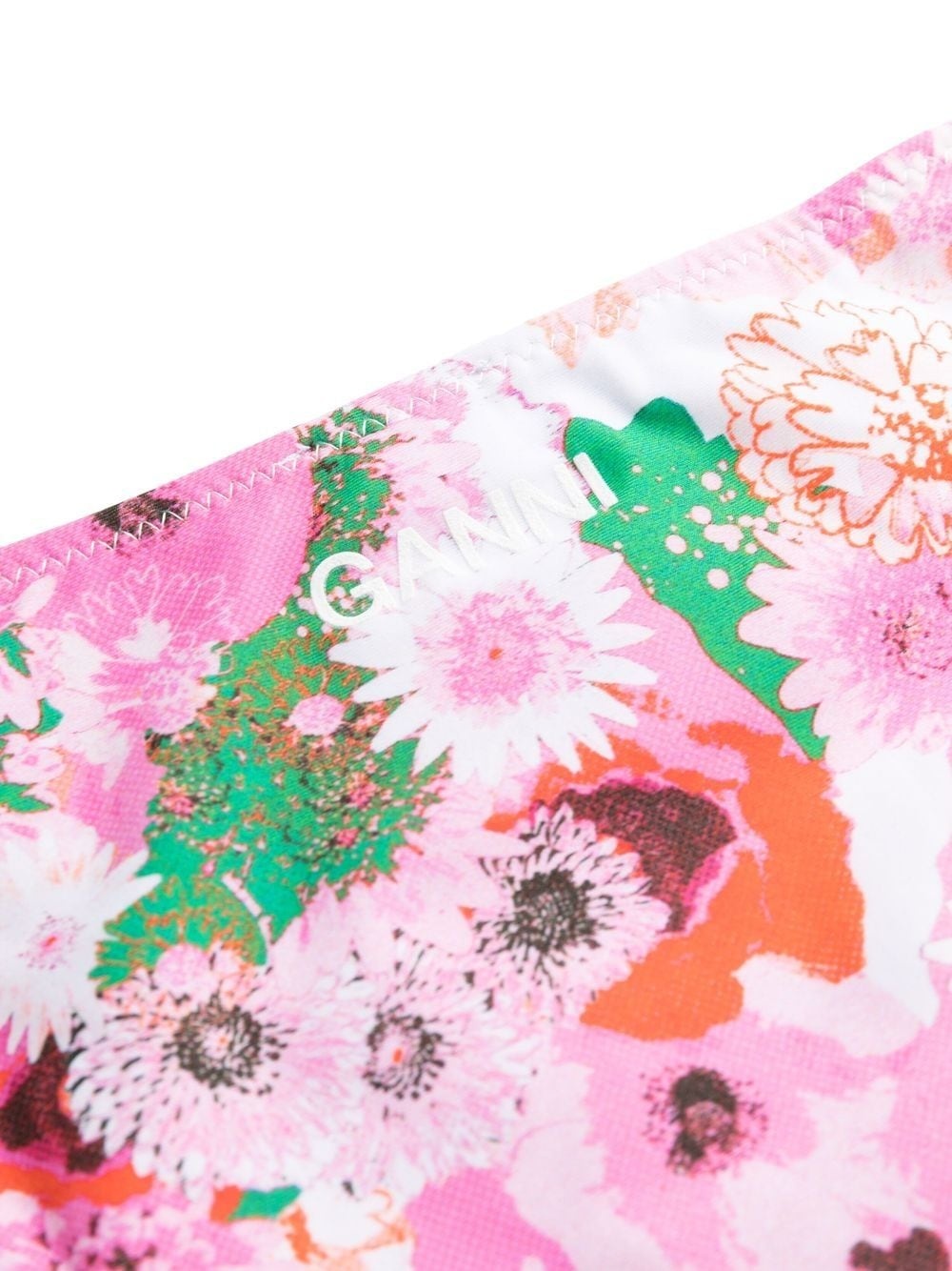floral-print string bikini bottoms - 3