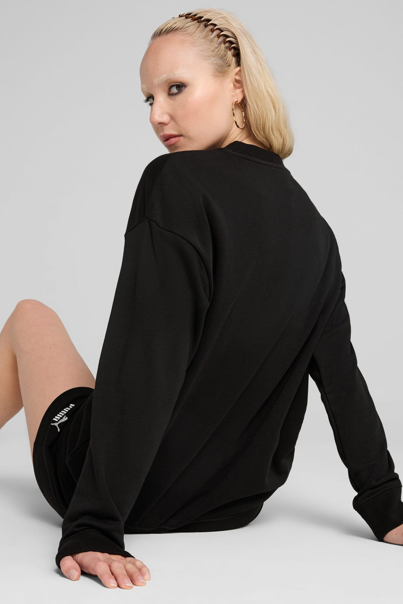 Essentials Small No. 1 Logo Women's Relaxed Crew Sweater 6