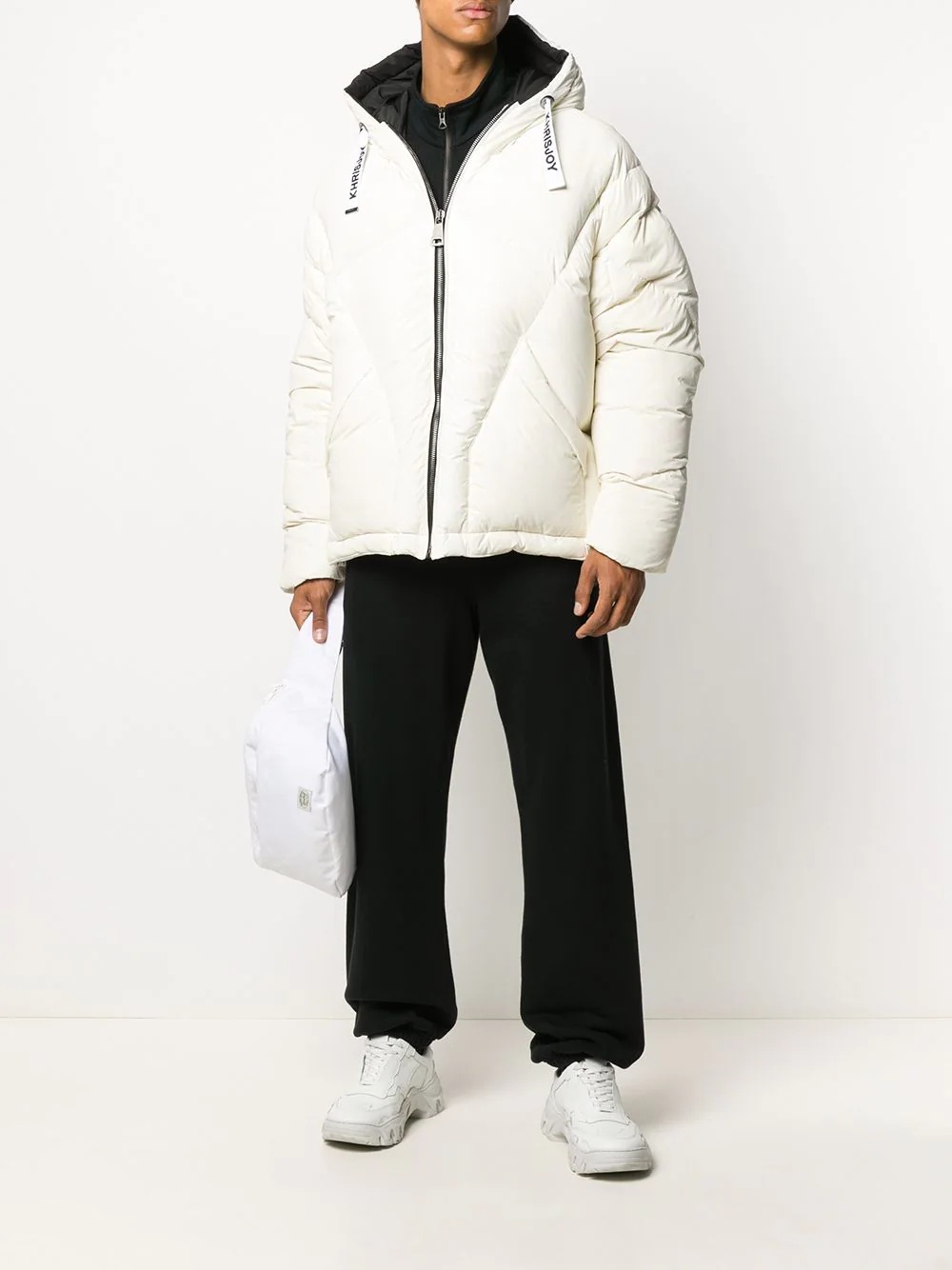 hooded down puffer jacket. - 2