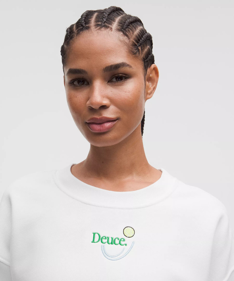 Perfectly Oversized Fleece Crew *Tennis Graphic 4
