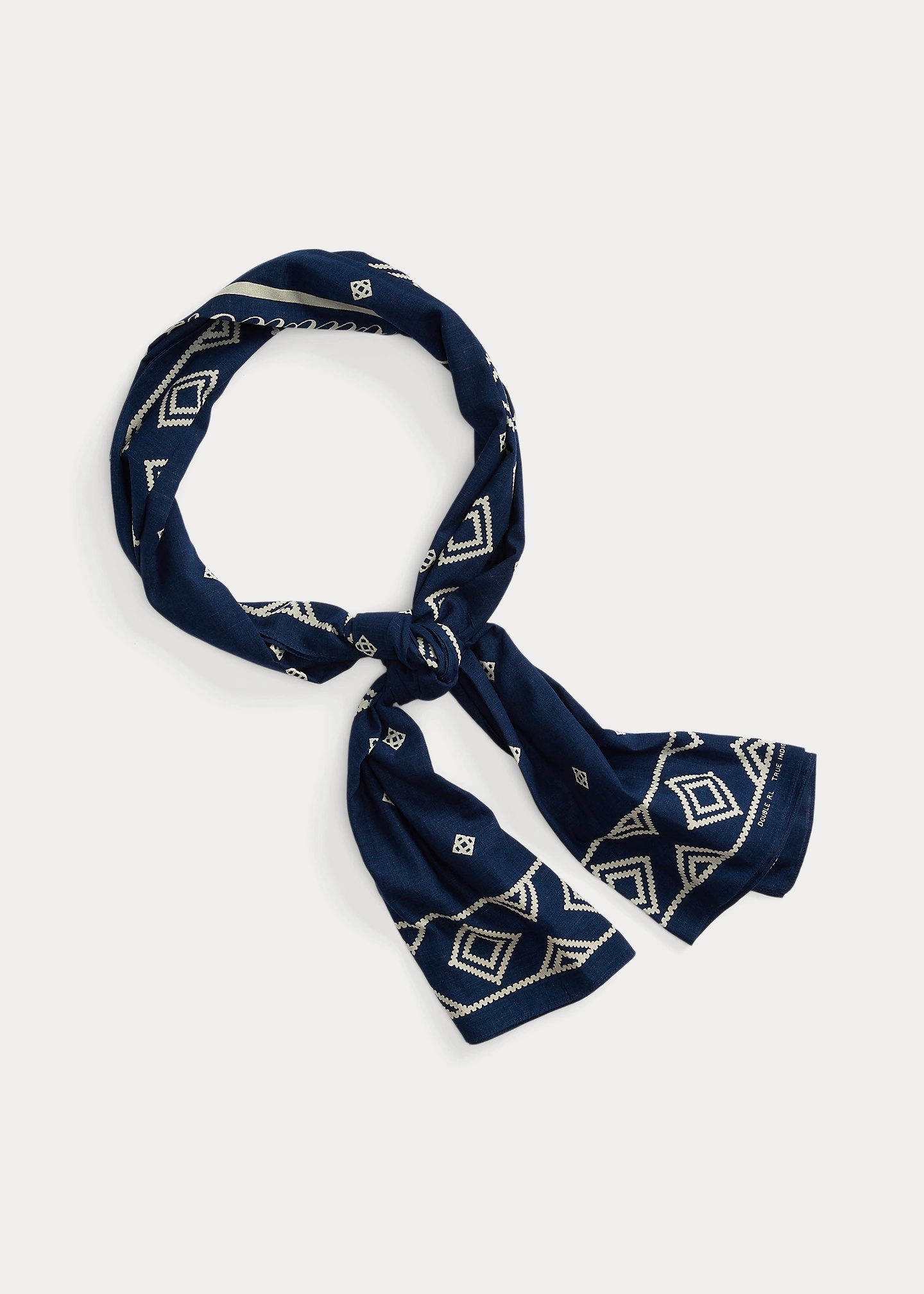 RRL by Ralph Lauren Logo Cotton Scarf | REVERSIBLE