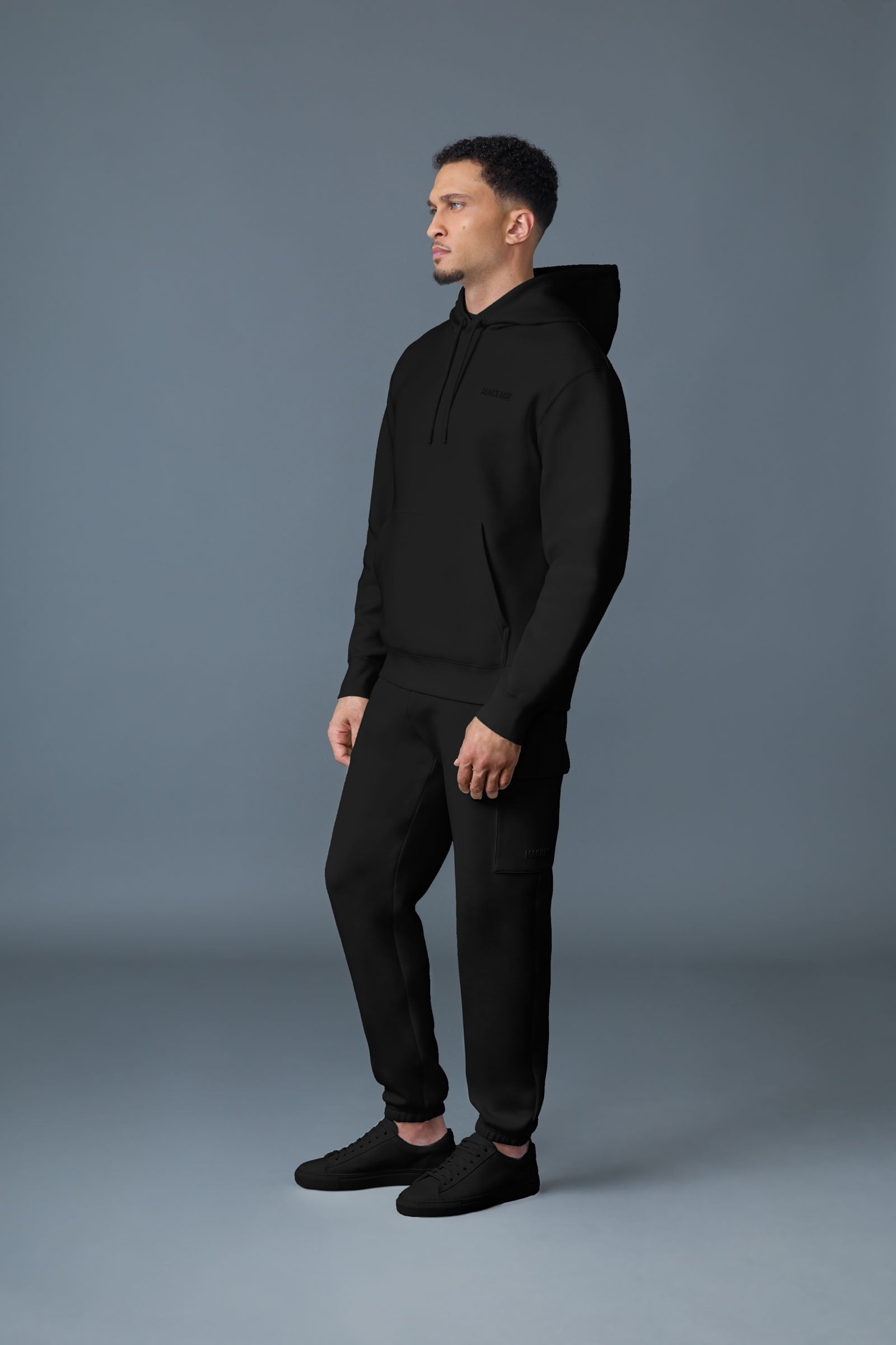 KOLTON Double-Face Jersey Logo Hoodie - 3