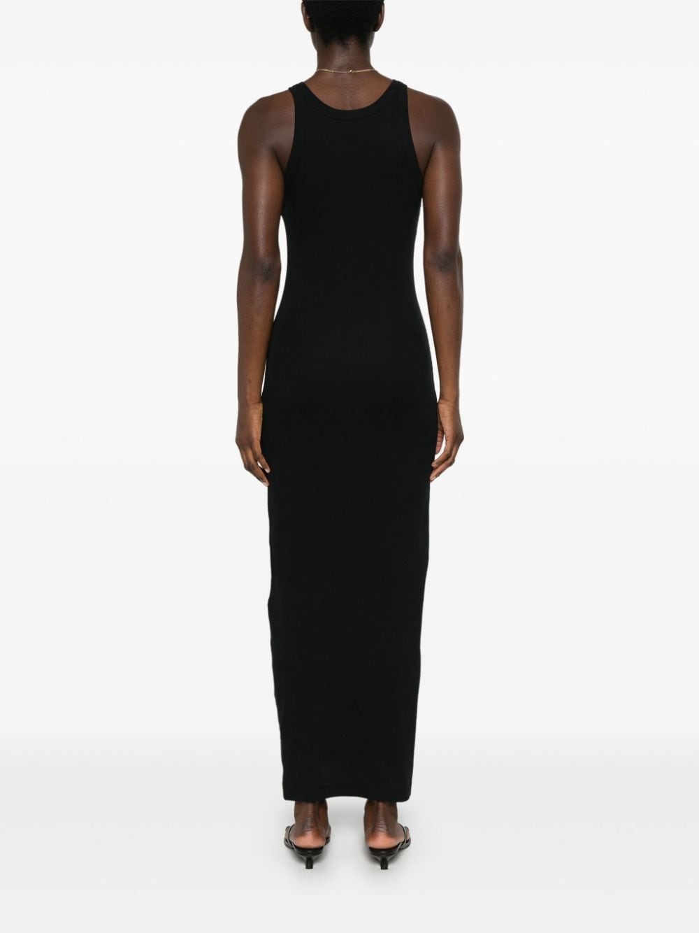 sleeveless organic cotton maxi dress - 4
