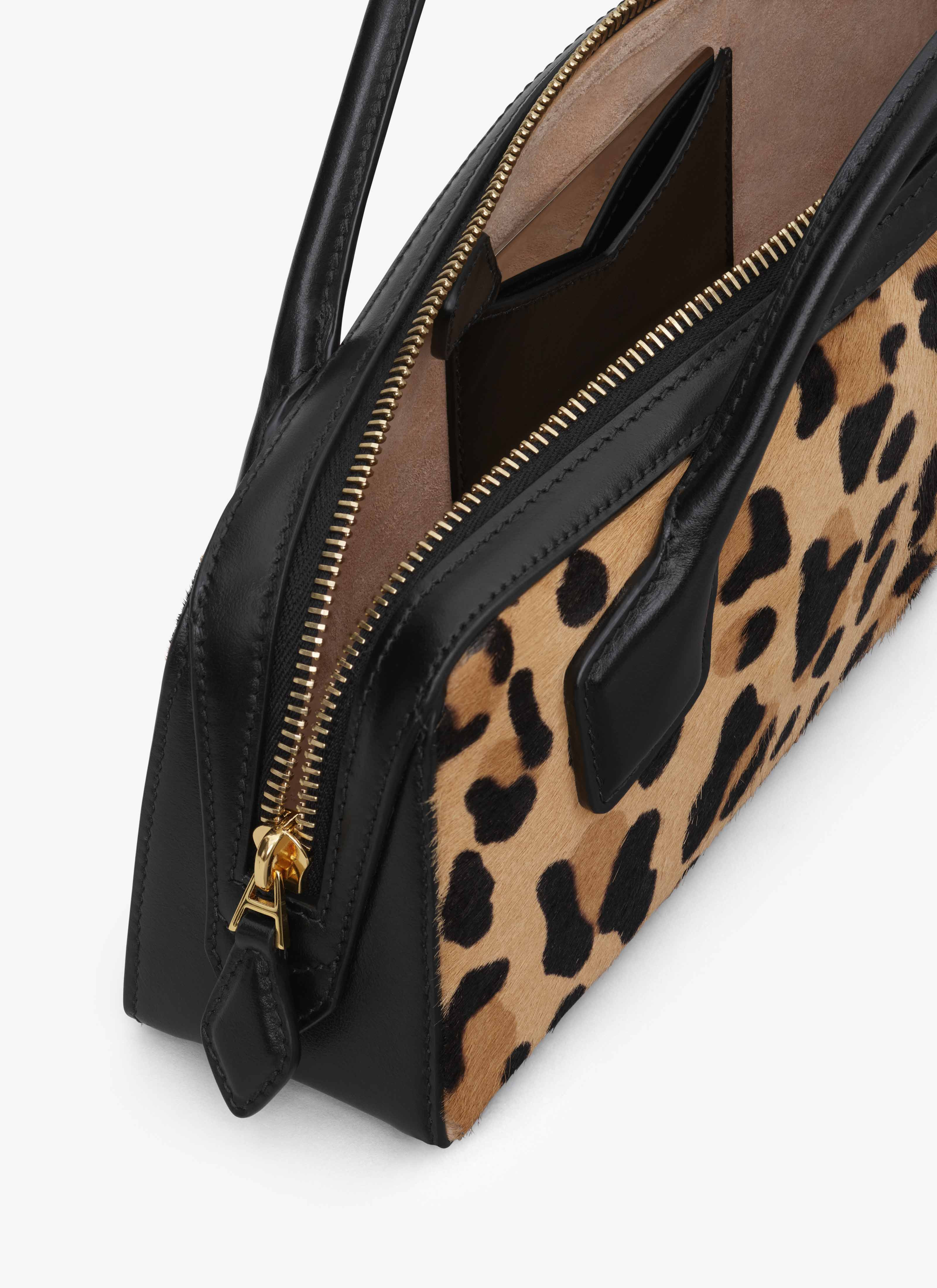 LE TECKEL CLUTCH IN LEOPARD HAIRCALF - 5