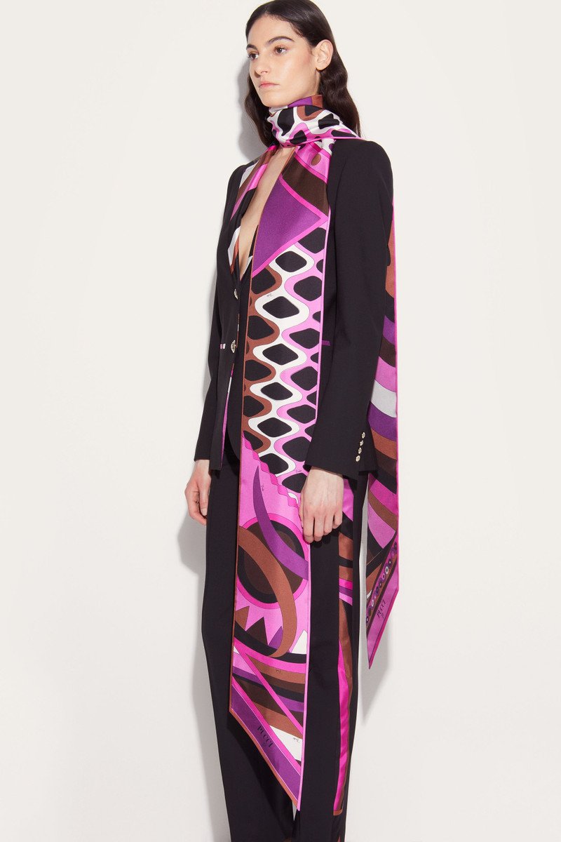 PUCCI IRIDE AND VIVARA-PRINT SILK-TWILL MAXI SCARF outlook