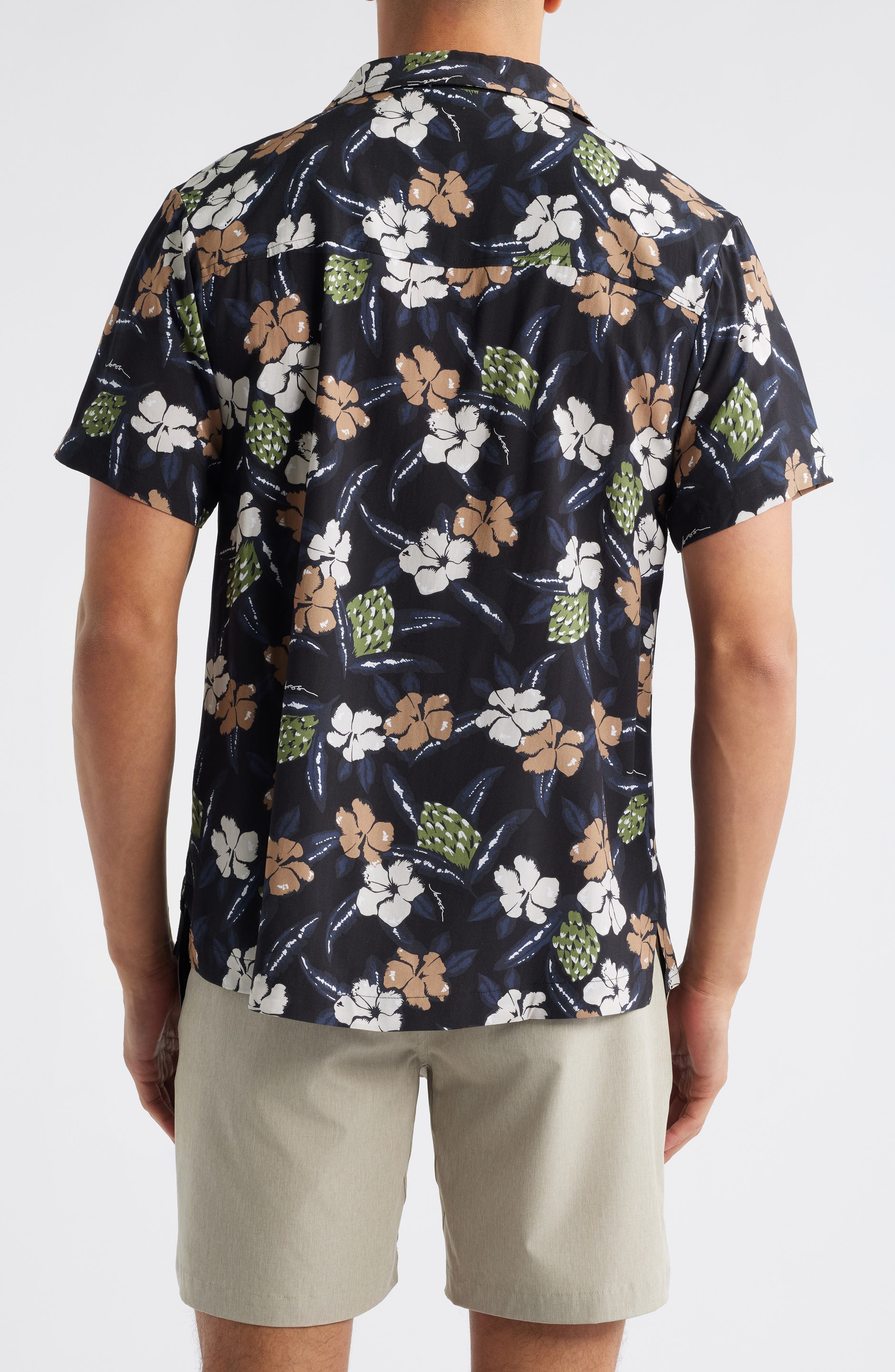 BOSS Beach Camp Shirt in Black at Nordstrom - 2