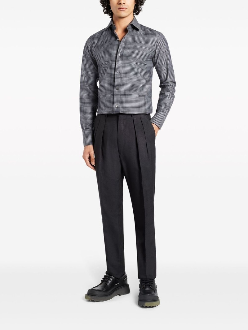 TOM FORD pleated silk trousers outlook