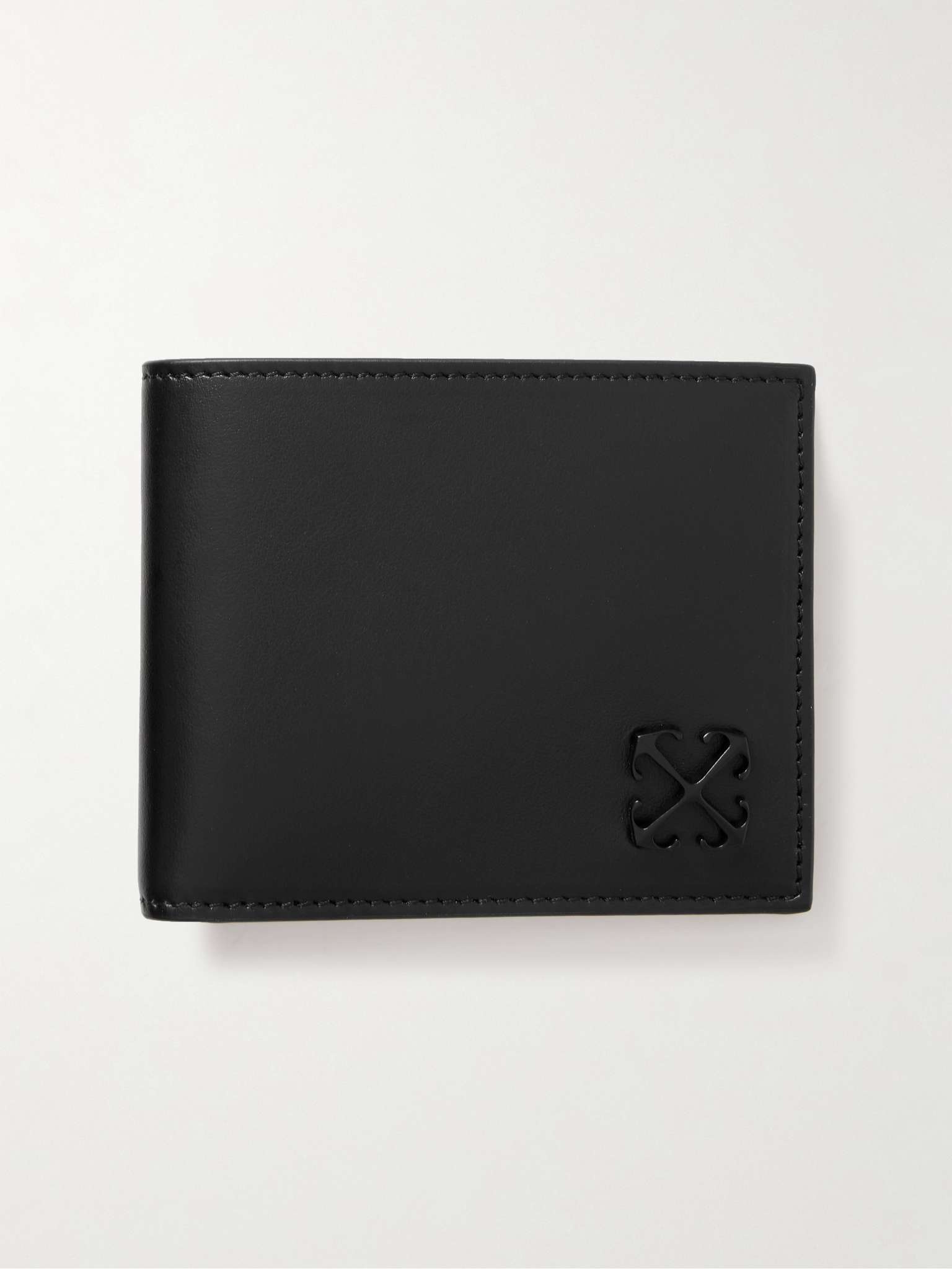 Off-White Diag-stripe Leather Wallet - Black