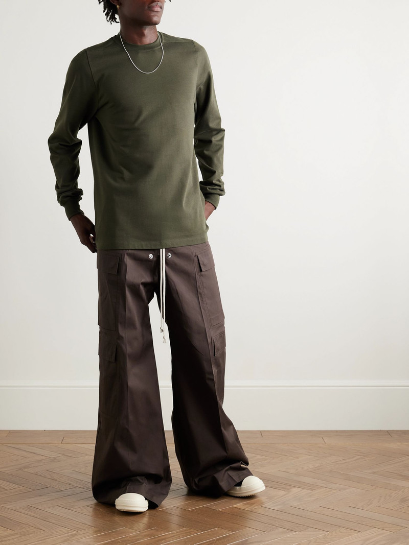 Rick Owens Organic Cotton-Jersey Sweatshirt Green outlook