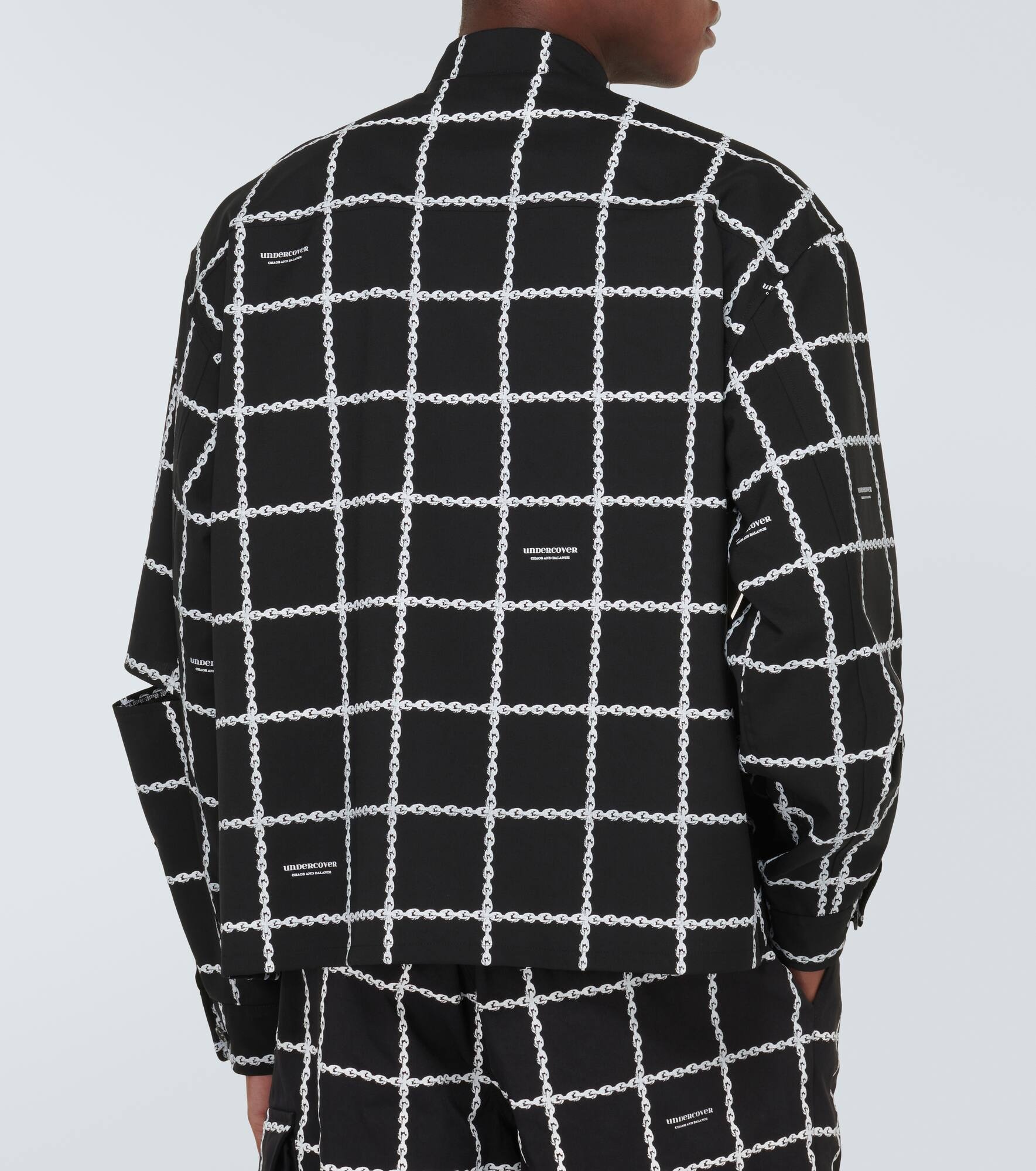 Printed wool-blend jacket - 4