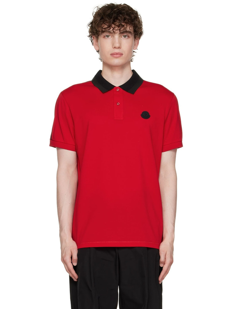 Red Cotton Polo - 1