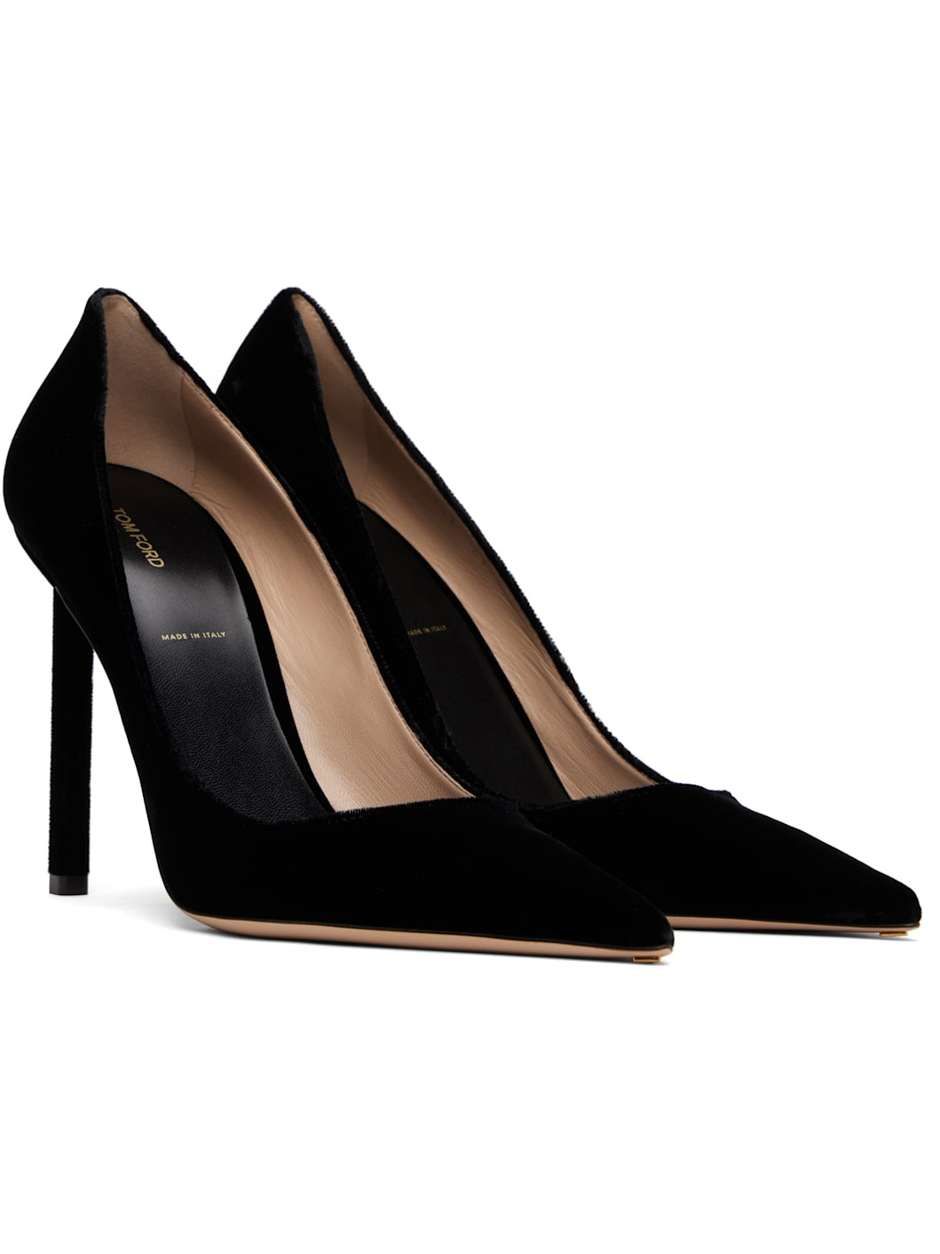 Black Velvet Heels - 4