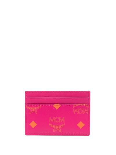 MCM all-over logo-print card case outlook