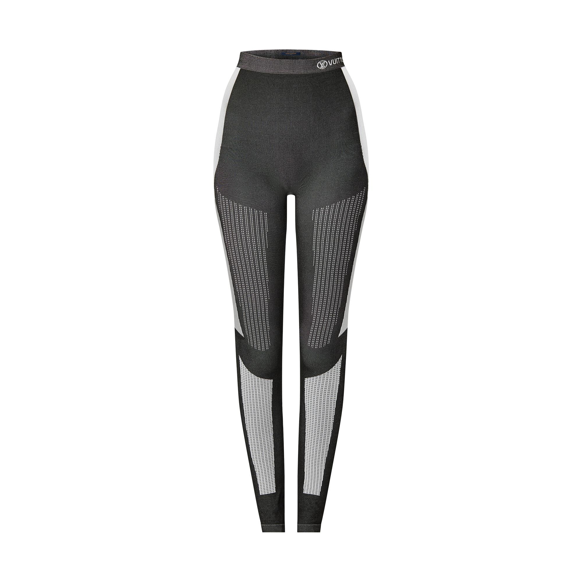 Technical Ribbed Knit Sports Leggings - 1