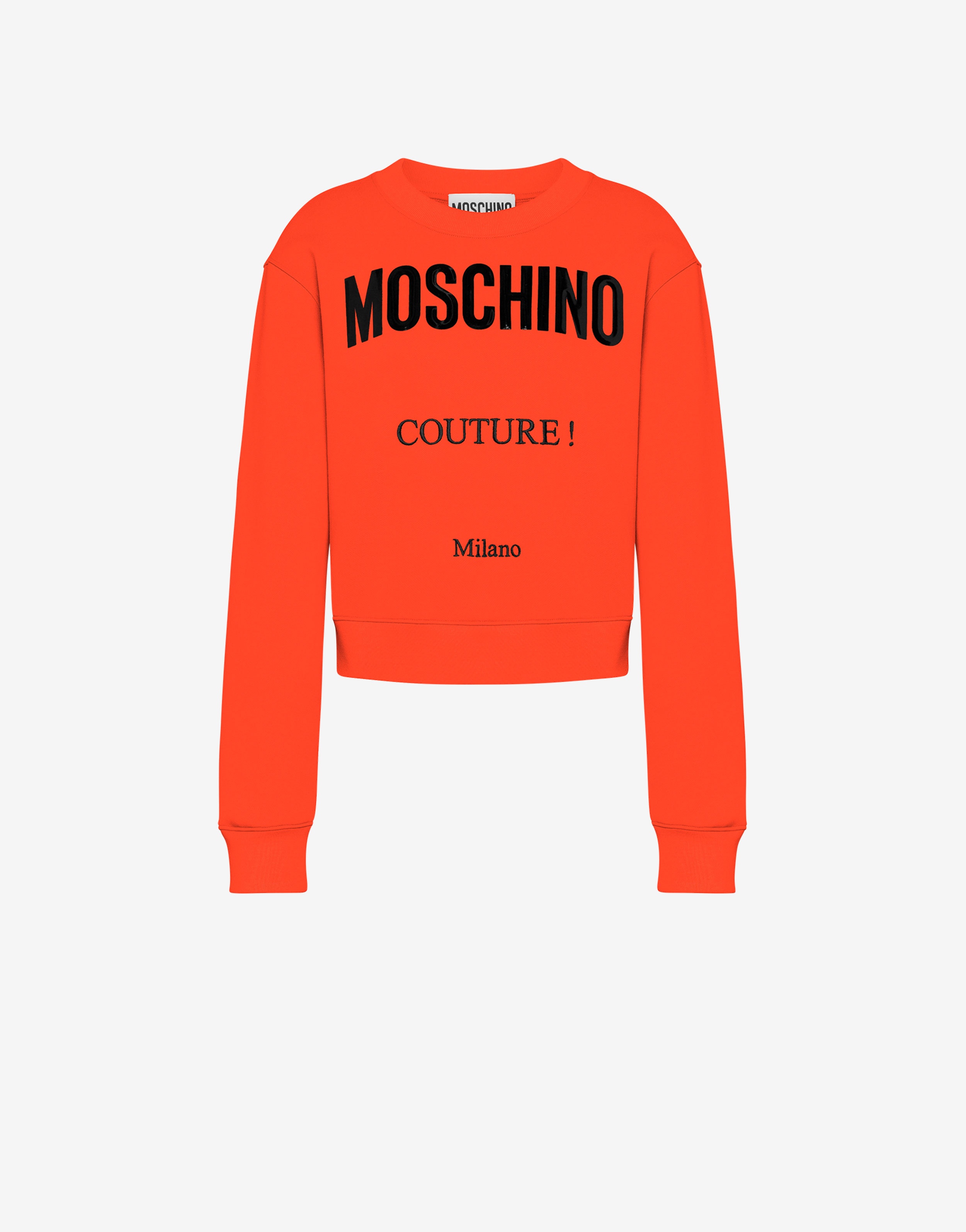 MOSCHINO COUTURE ORGANIC COTTON SWEATSHIRT - 1