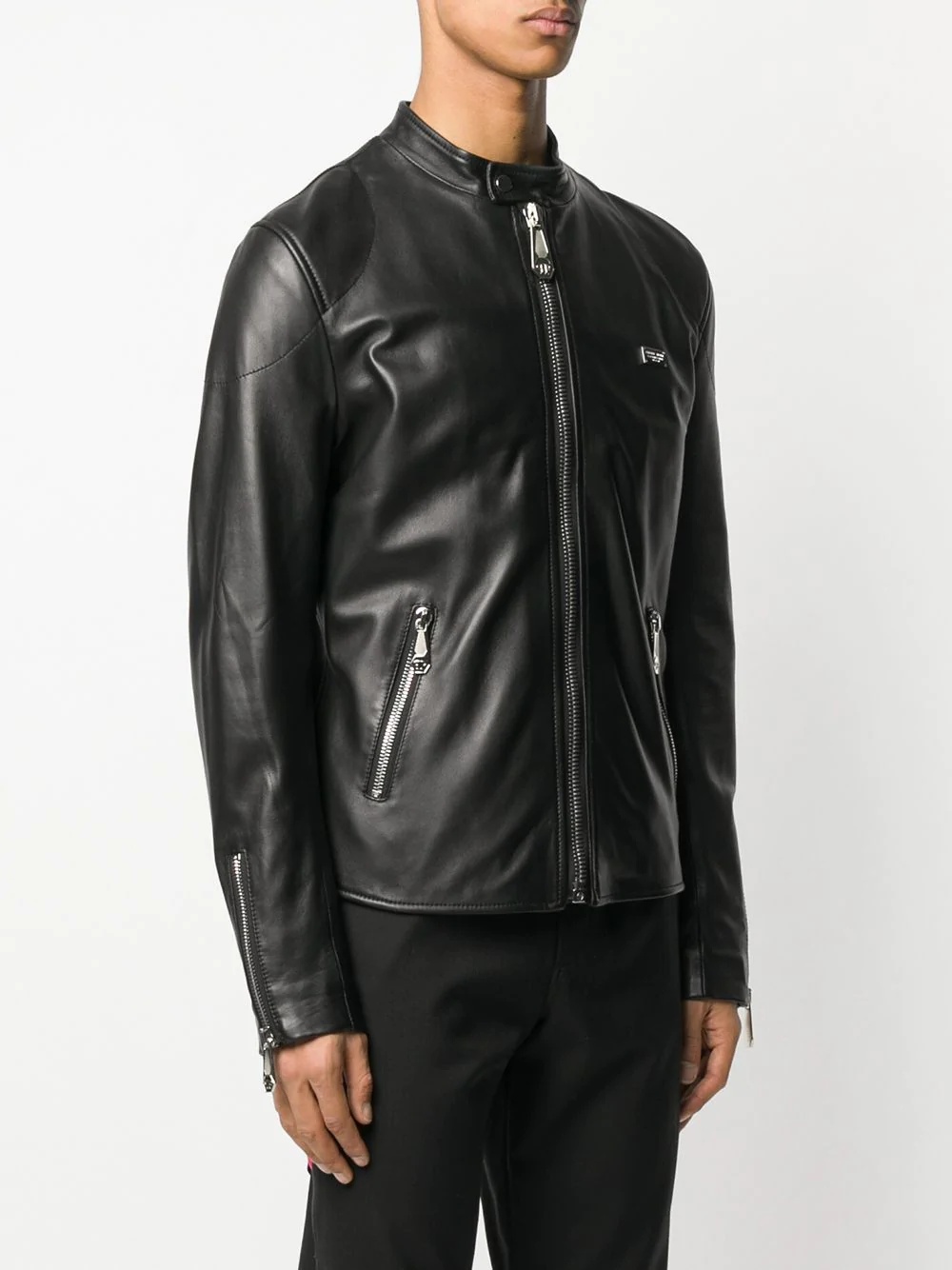 branded biker jacket - 3