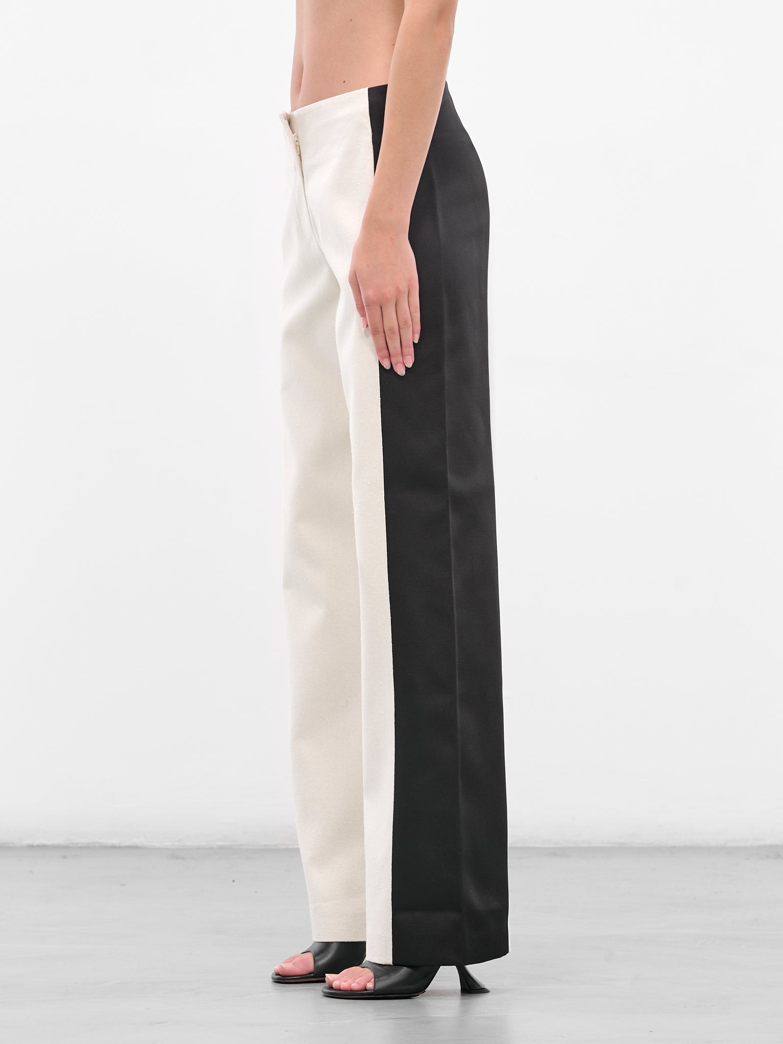 Tuxedo Contrast Silk Trousers - 2