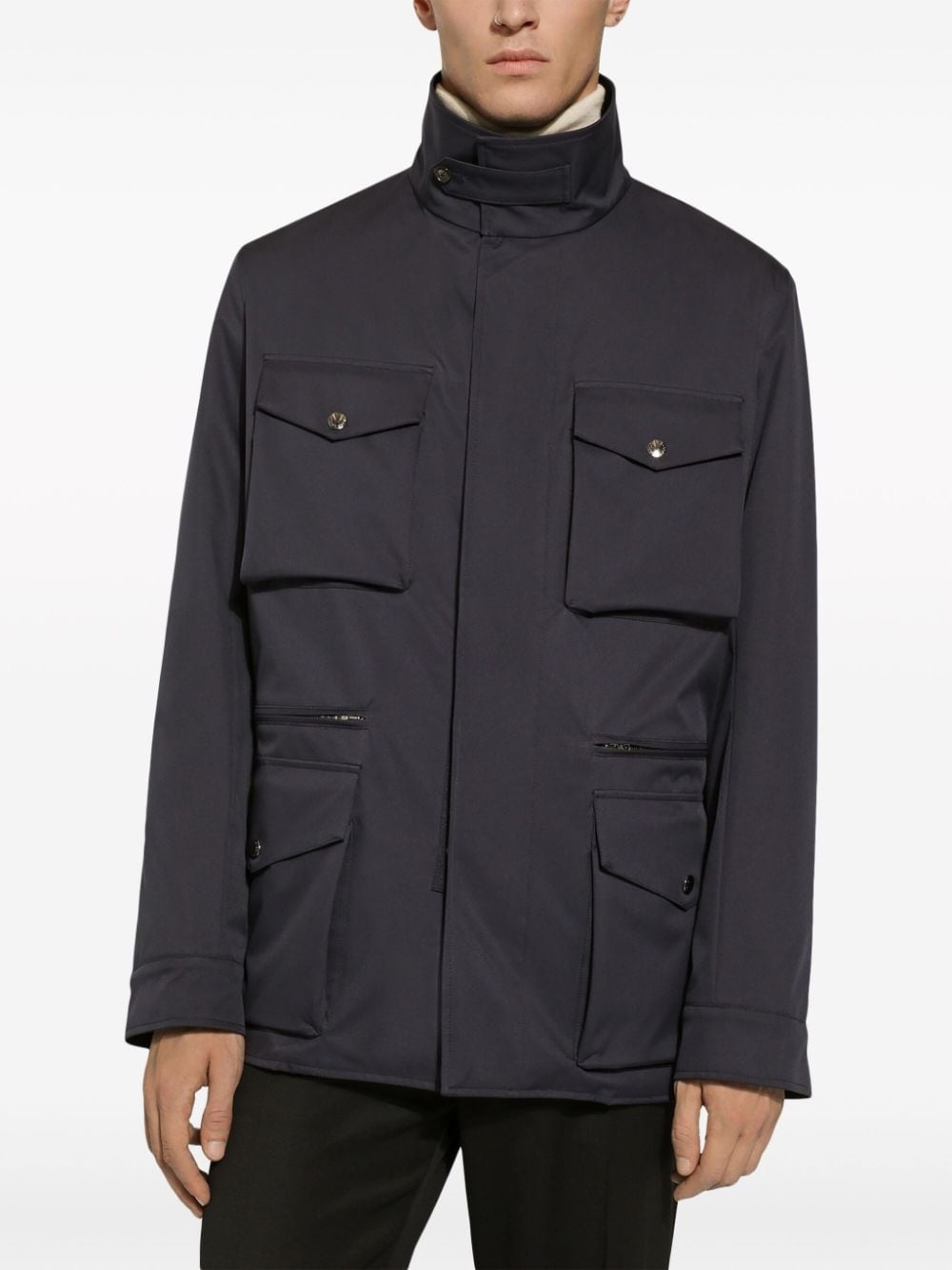 multi-pocket safari jacket - 5