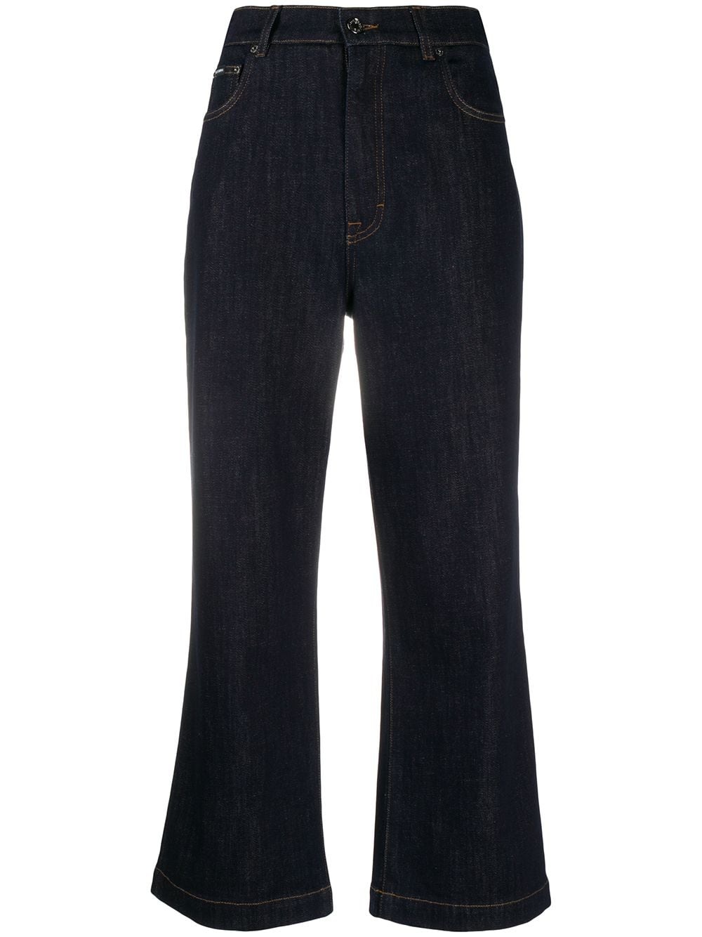 high-waisted flared jeans - 1