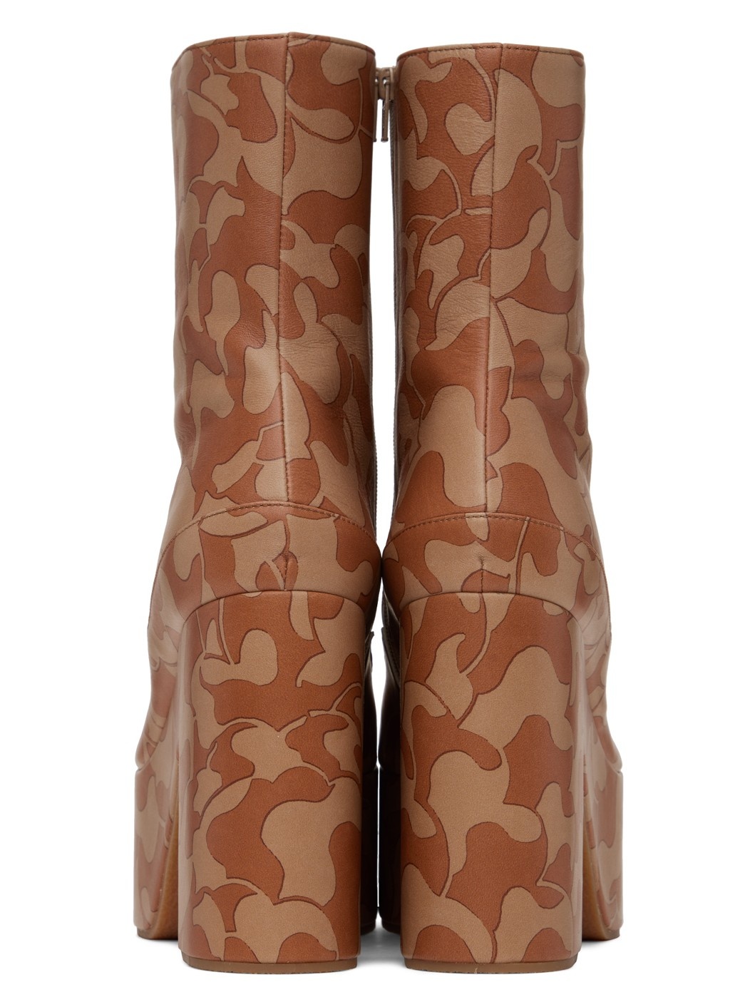 Brown Platform Boots - 2