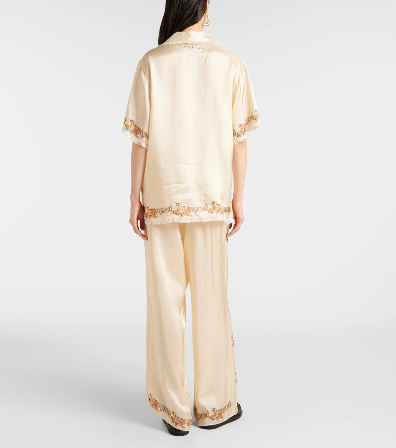 Printed satin shirt 3