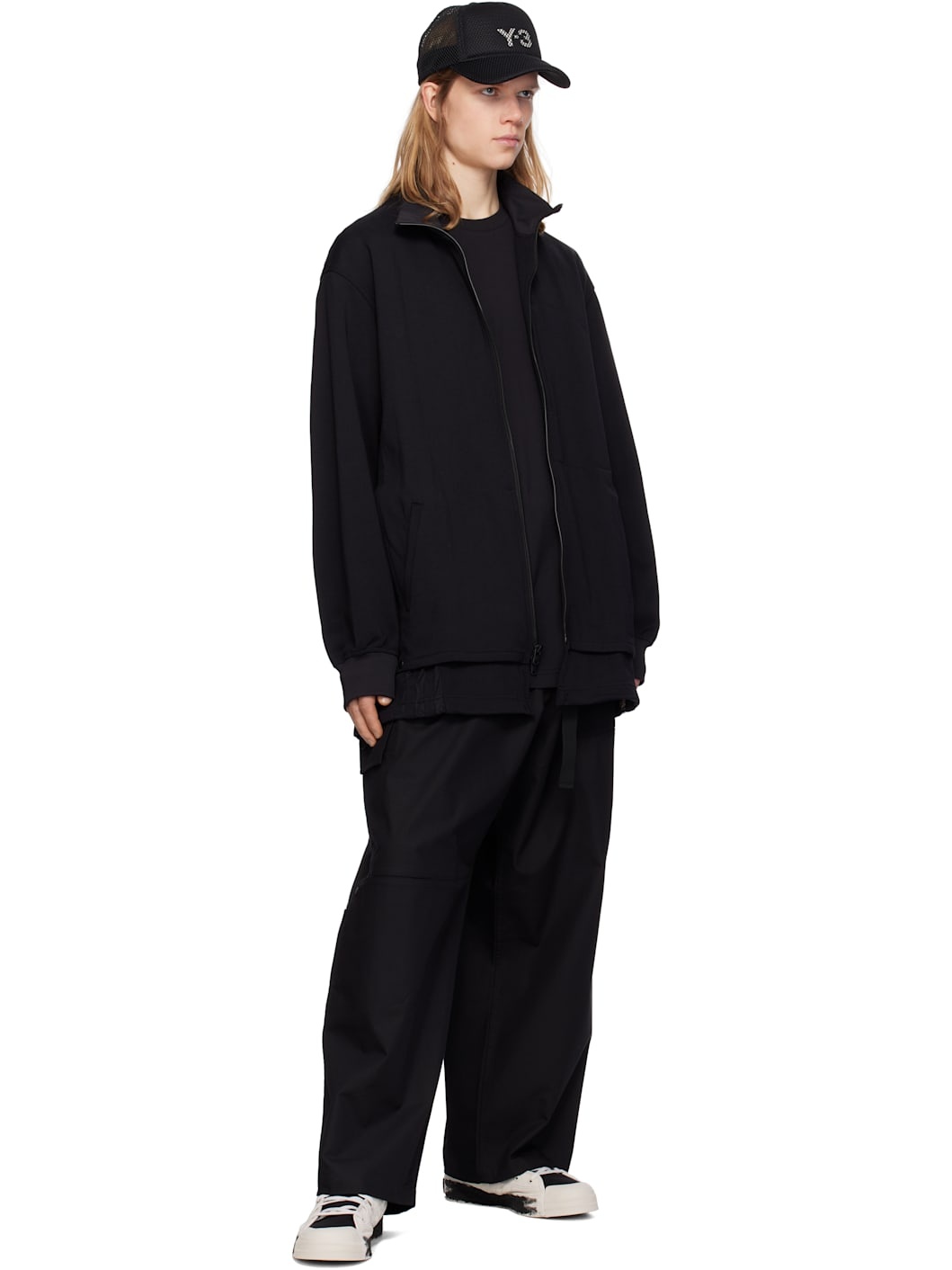 Black 3 Stripes Relaxed Jacket - 4
