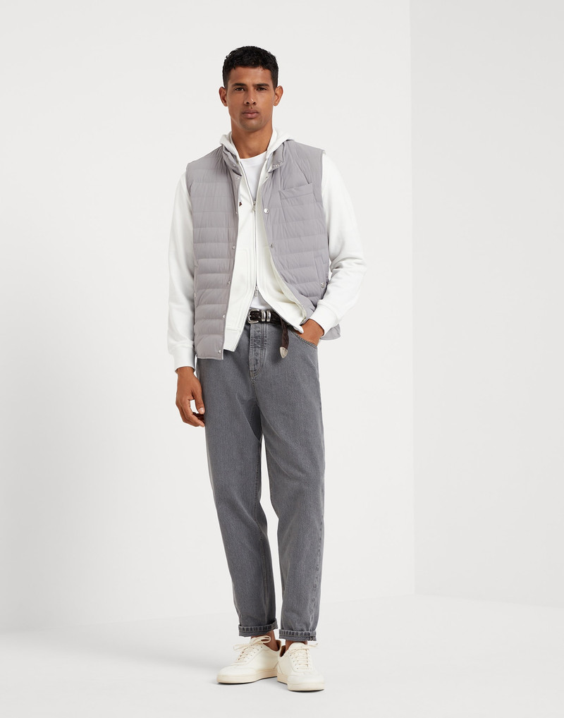 Bonded nylon lightweight down vest 5