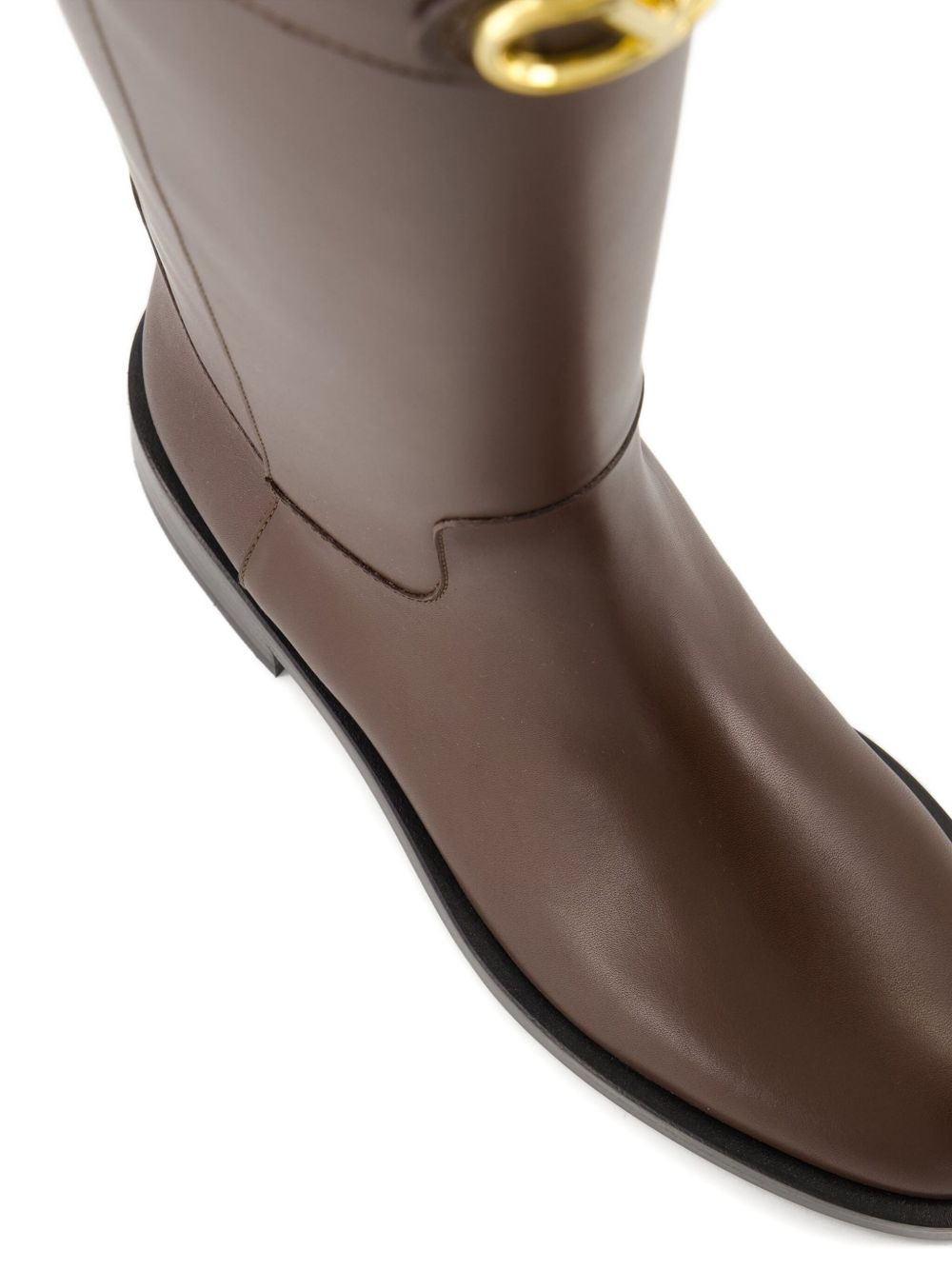 VLogo-buckle boots - 5