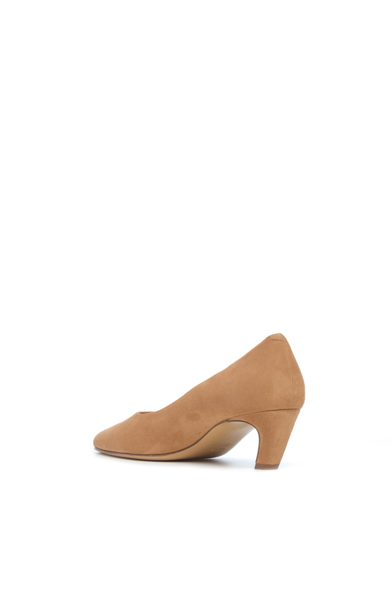 GABRIELA HEARST Peggy Pump in Dark Camel Suede outlook