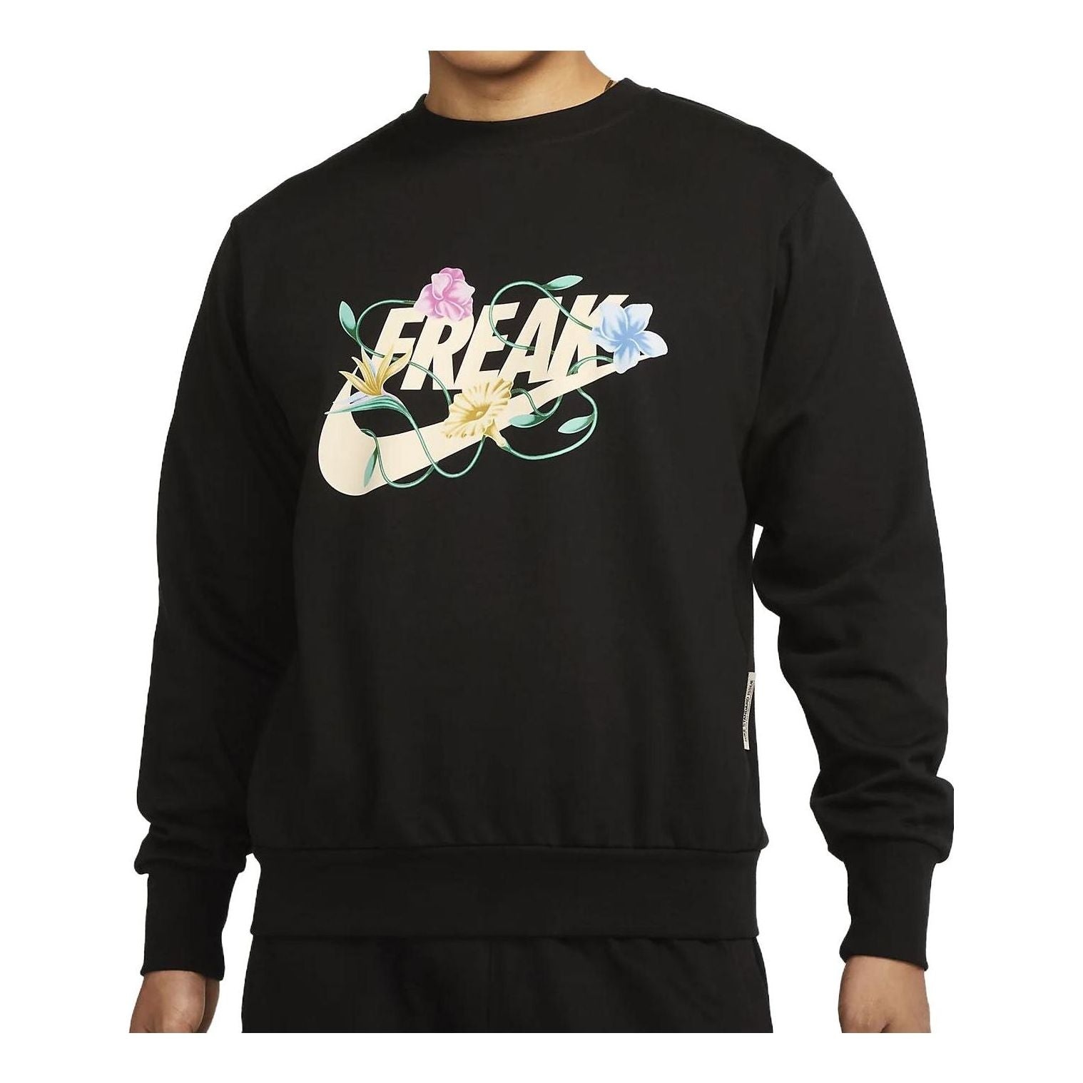 Nike Giannis Standard Issue Graphic Basketball Crew 'Black' FJ9558-010 - 1