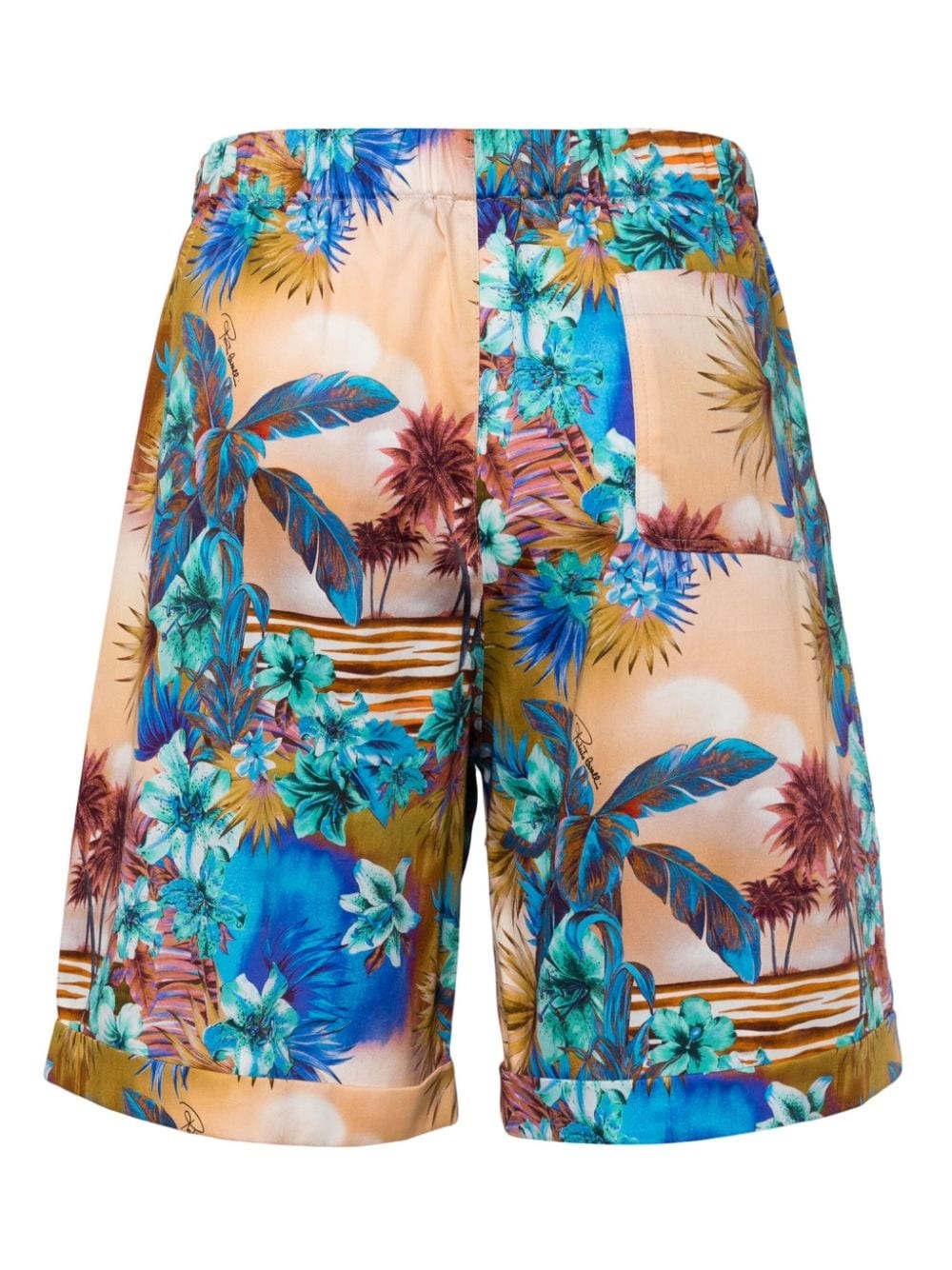Hawaii-print chino shorts - 2