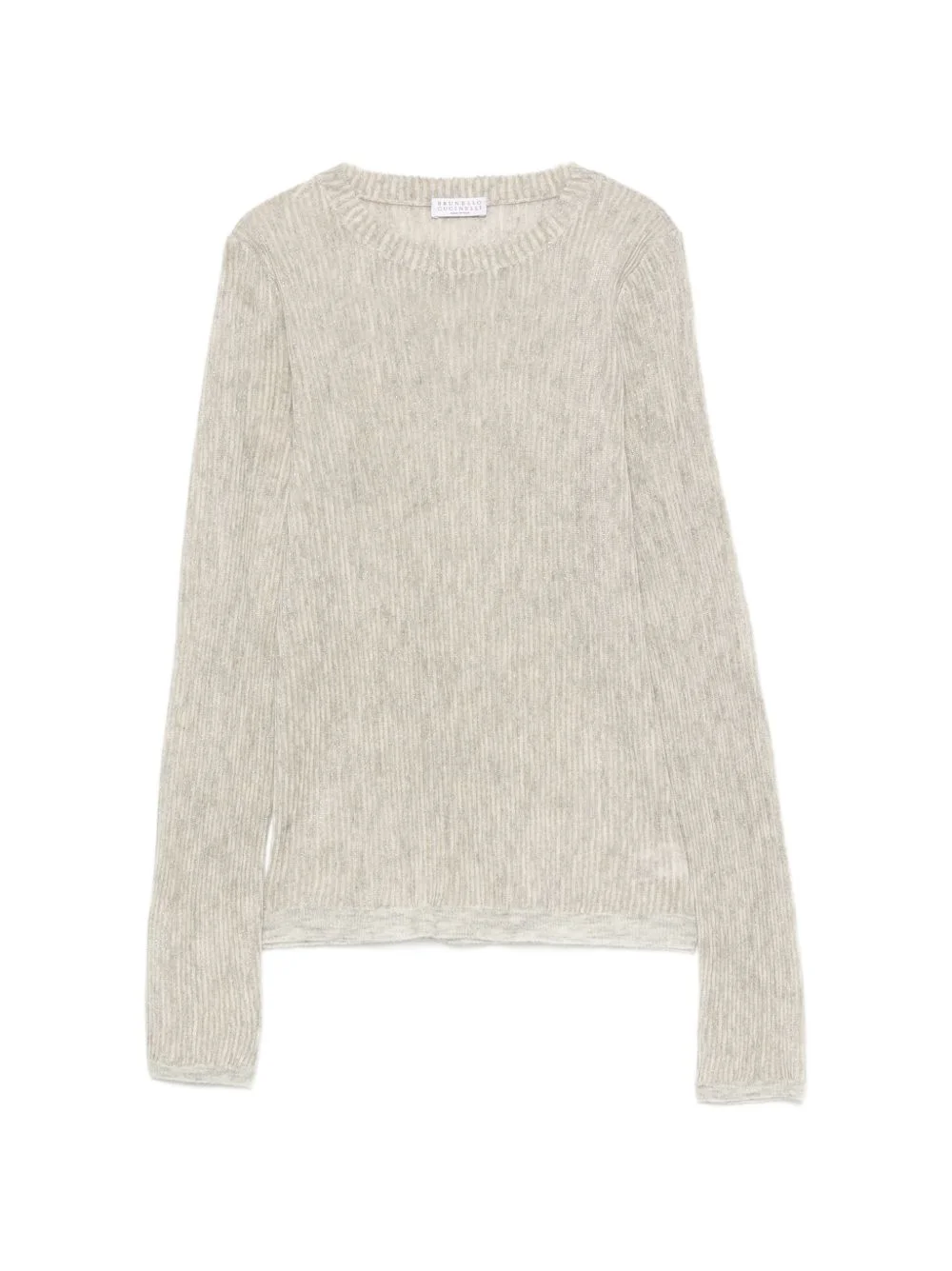 ribbed-knit long-sleeve knit - 1