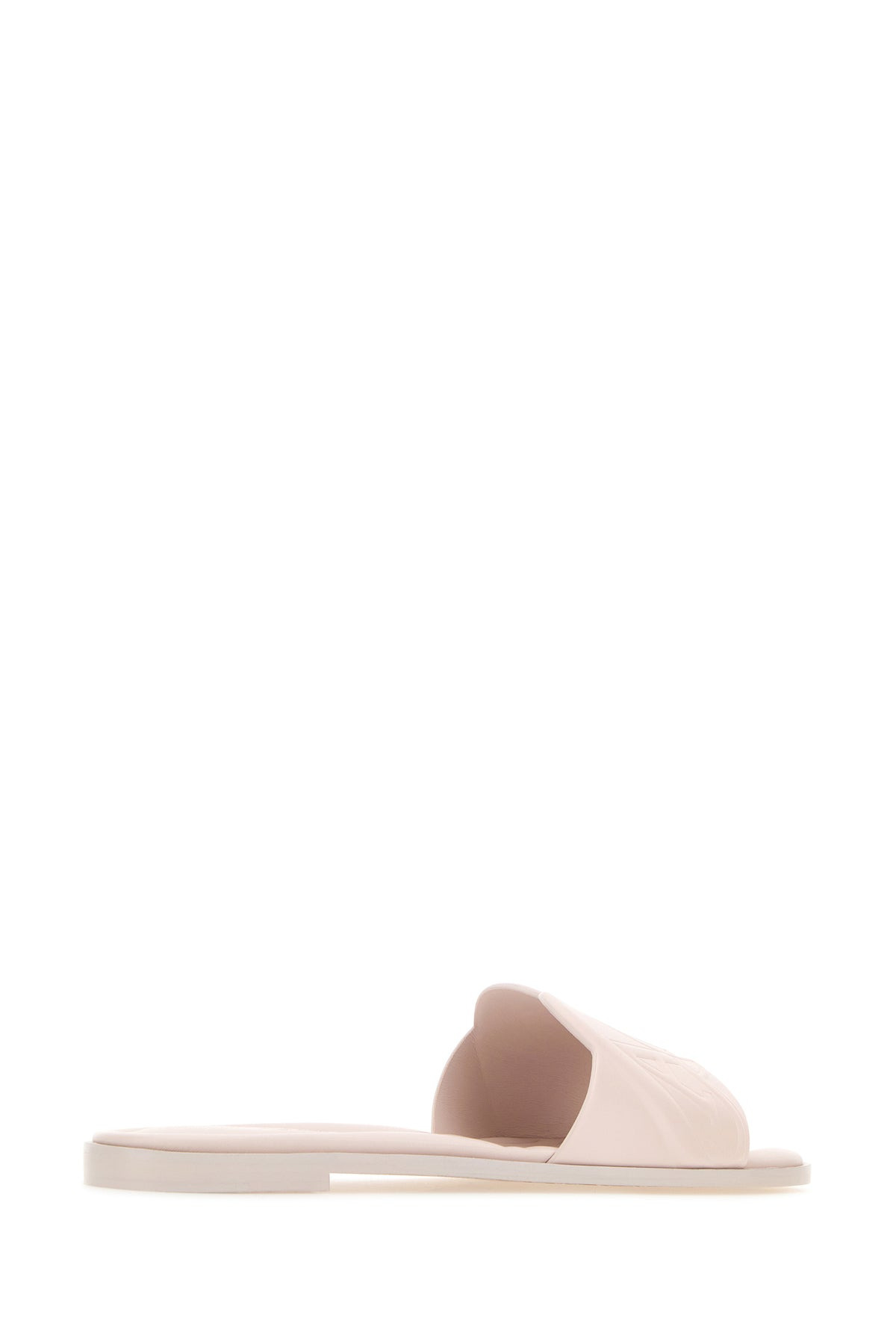 Pastel pink leather slippers - 3