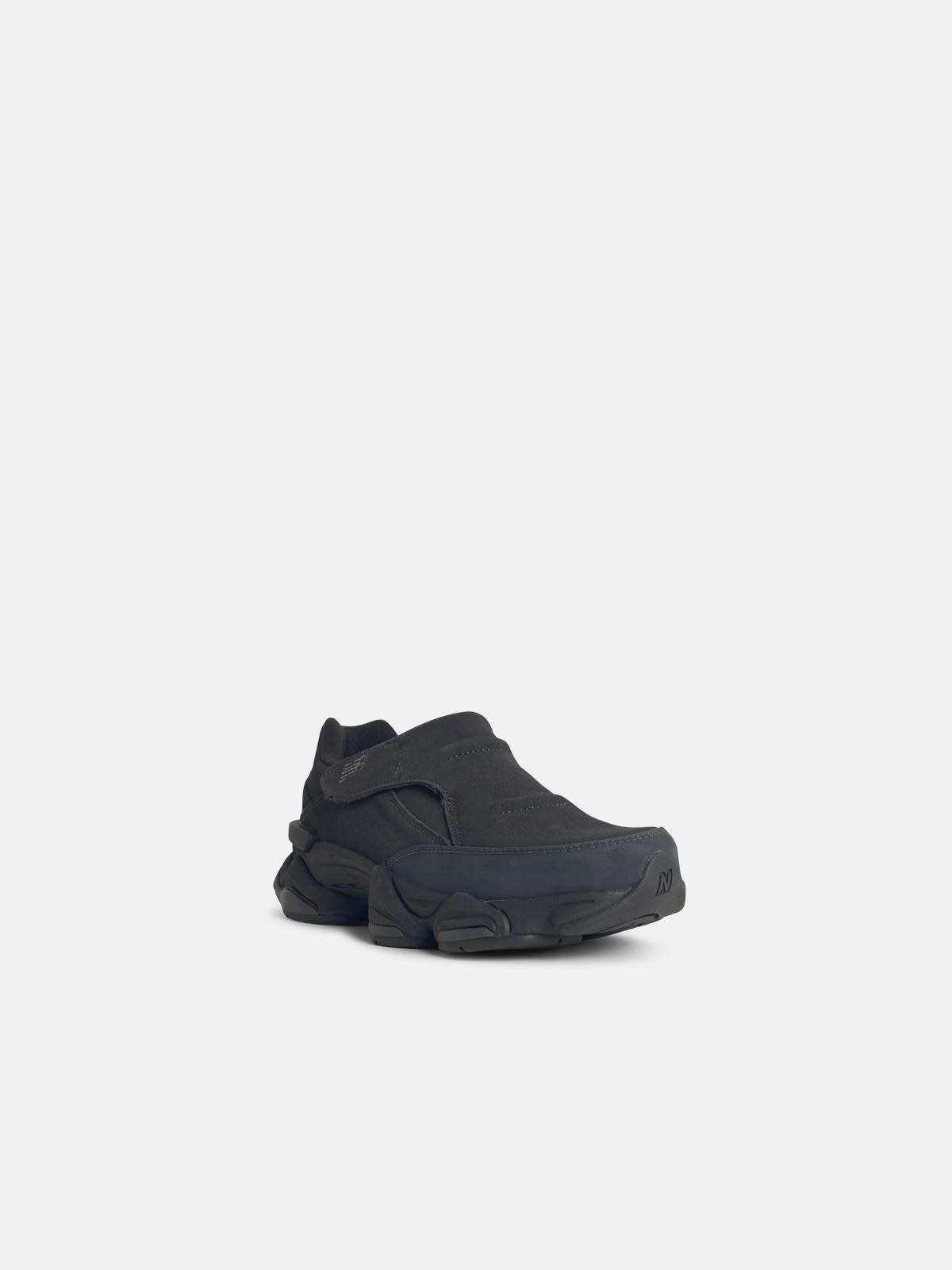 '8040' BLACK LEATHER BLEND SNEAKERS - 2