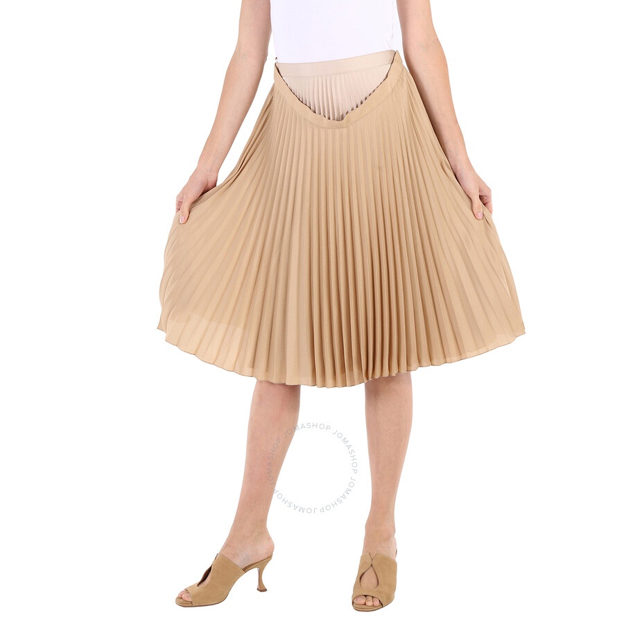 Burberry Ladies Sandbank Layered Pleated Skirt - 3