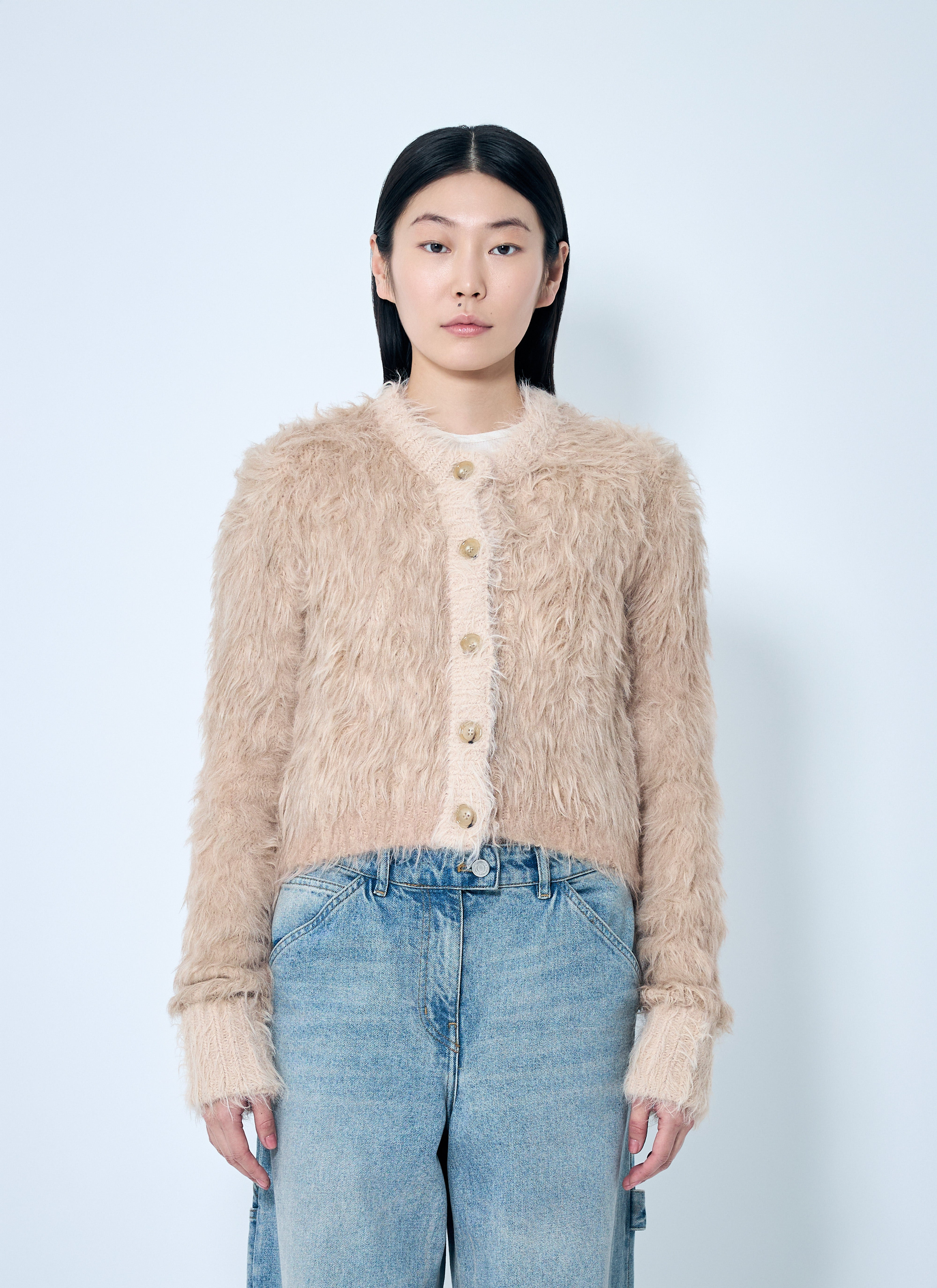 Acne Studios Women Textured Cardigan - 1